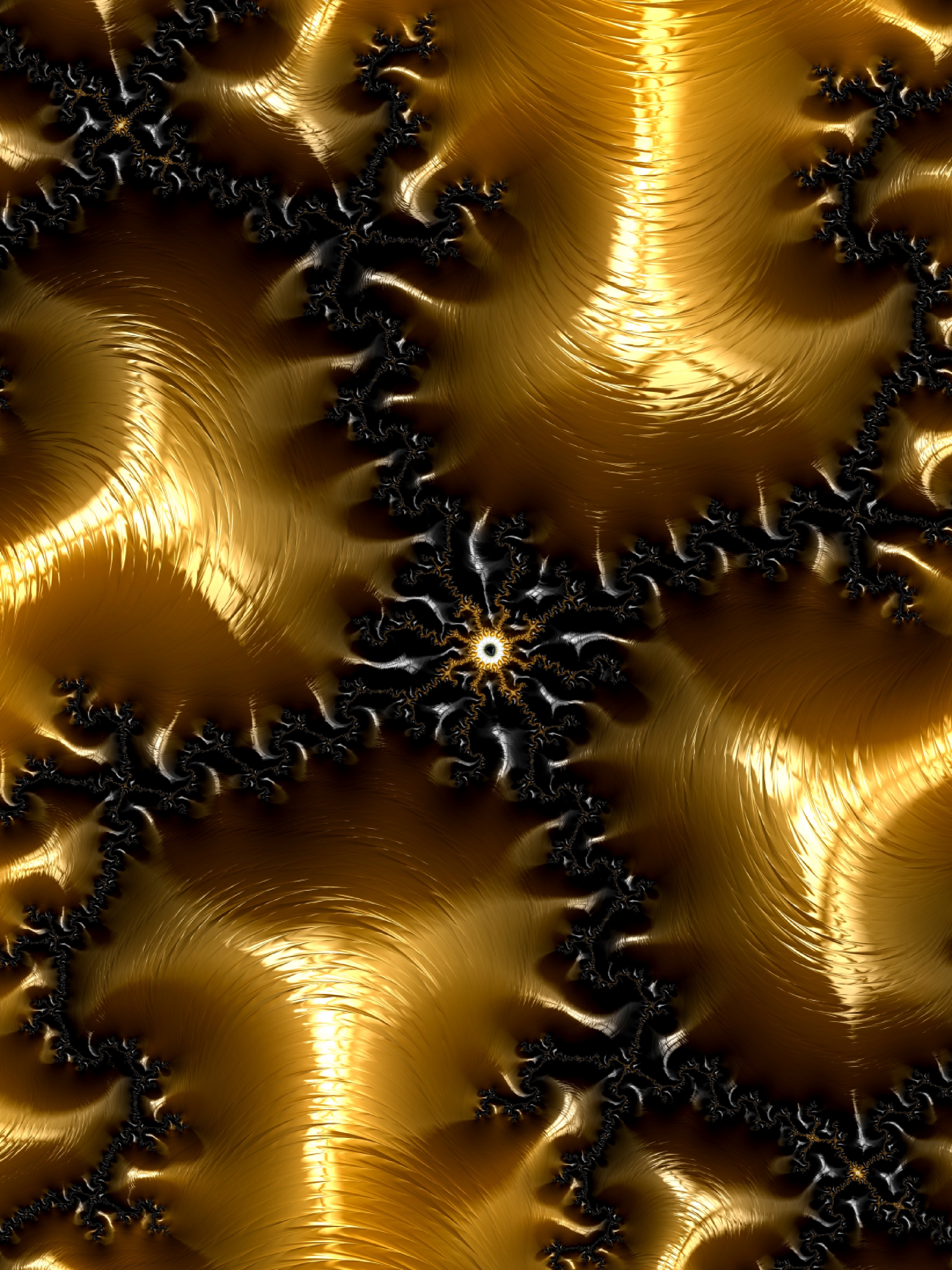 android 3d, gold, shine, brilliance, surface, relief, fractal, raised