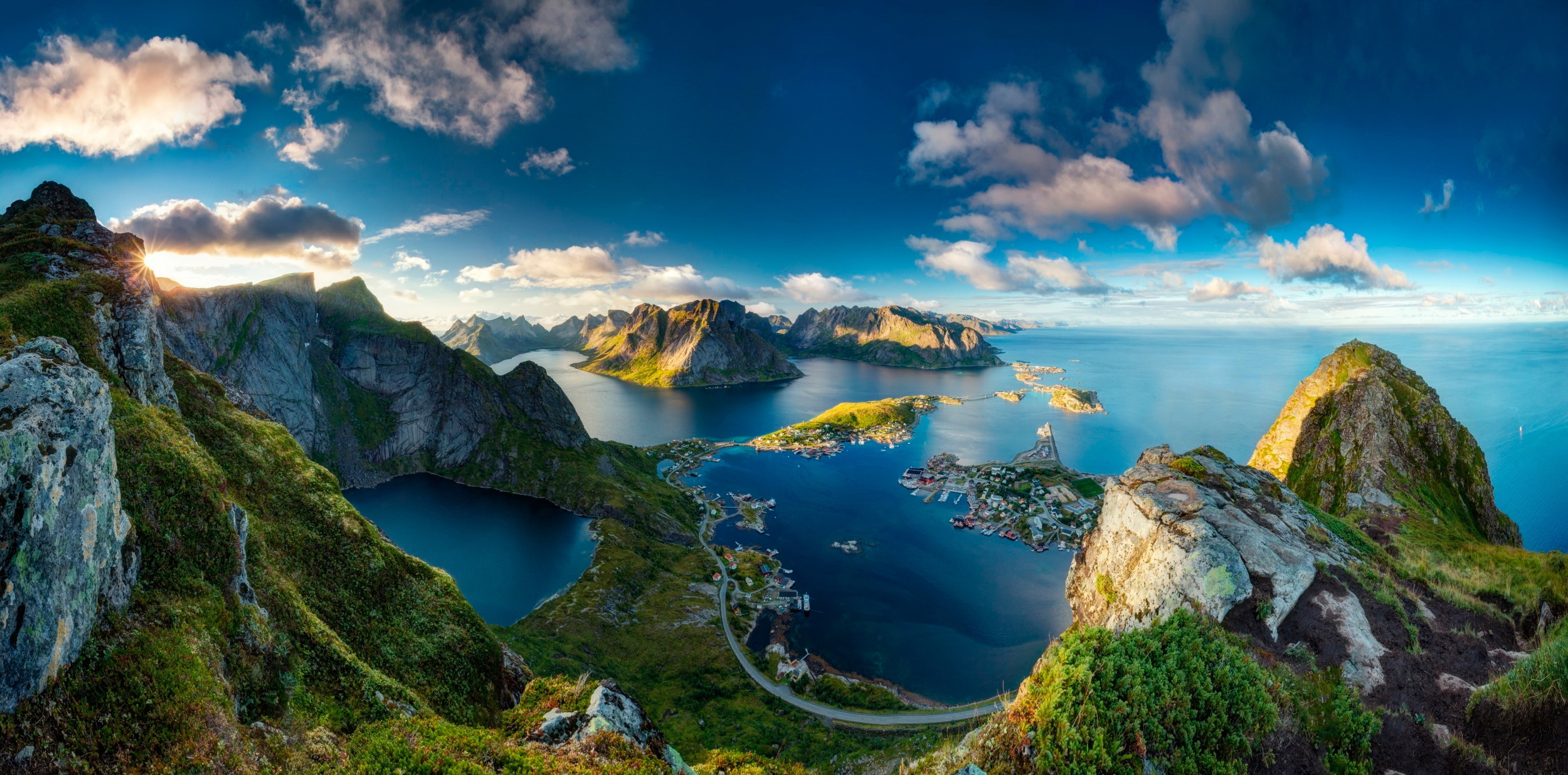 seascape, coast, island, lofoten islands, landscape, village, norway, cloud, photography, lofoten, earth, fjord, ocean, reine, seashore