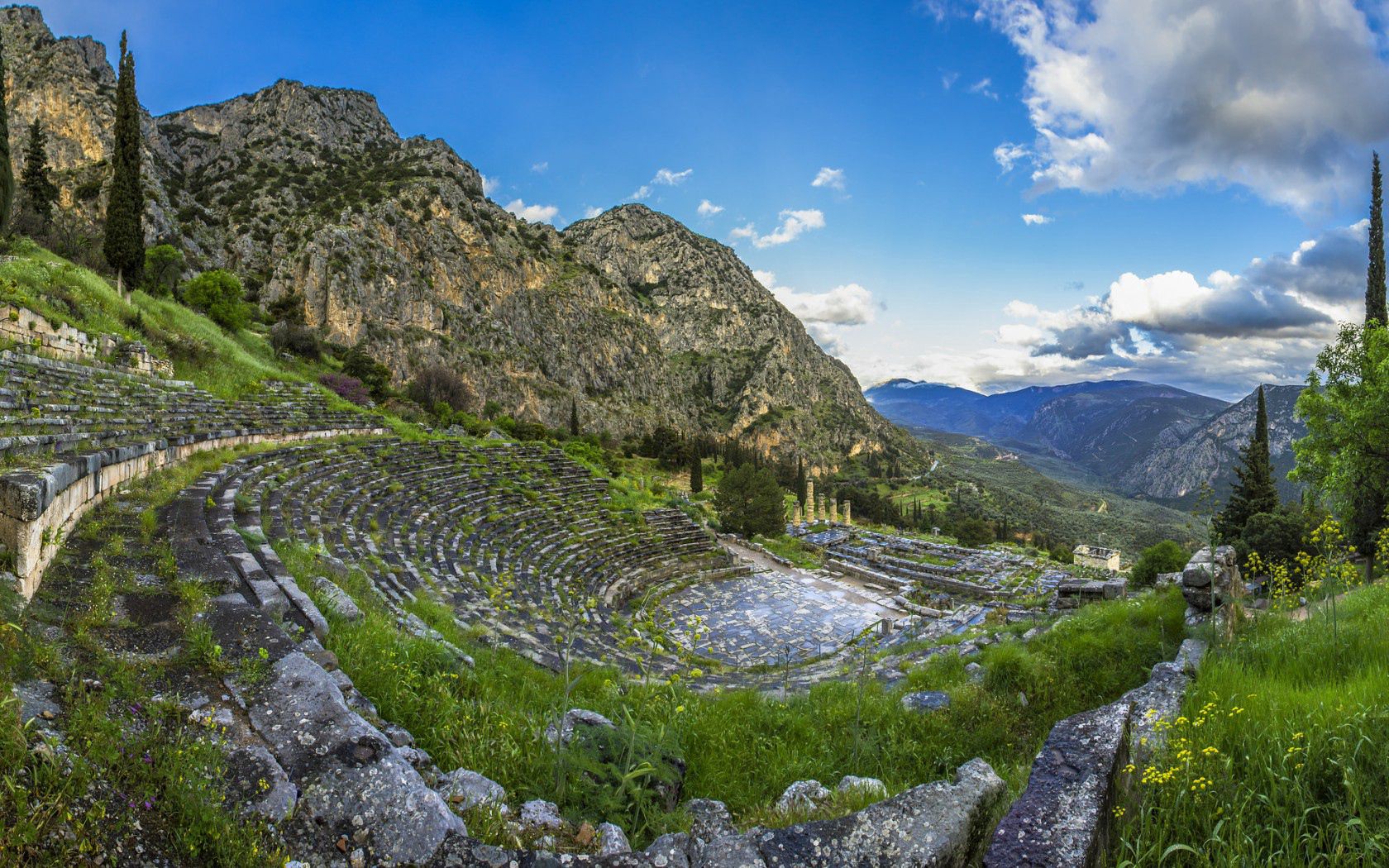152714 Bildschirmschoner und Hintergrundbilder Griechenland auf Ihrem Telefon. Laden Sie sky, grass, mountains, natur Bilder kostenlos herunter