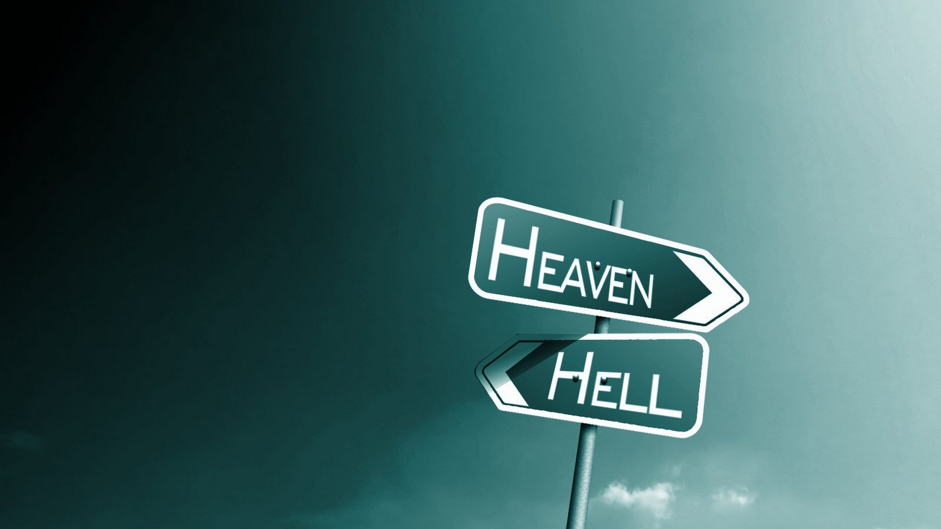 heaven, christian, religious, hell, sign HD wallpaper