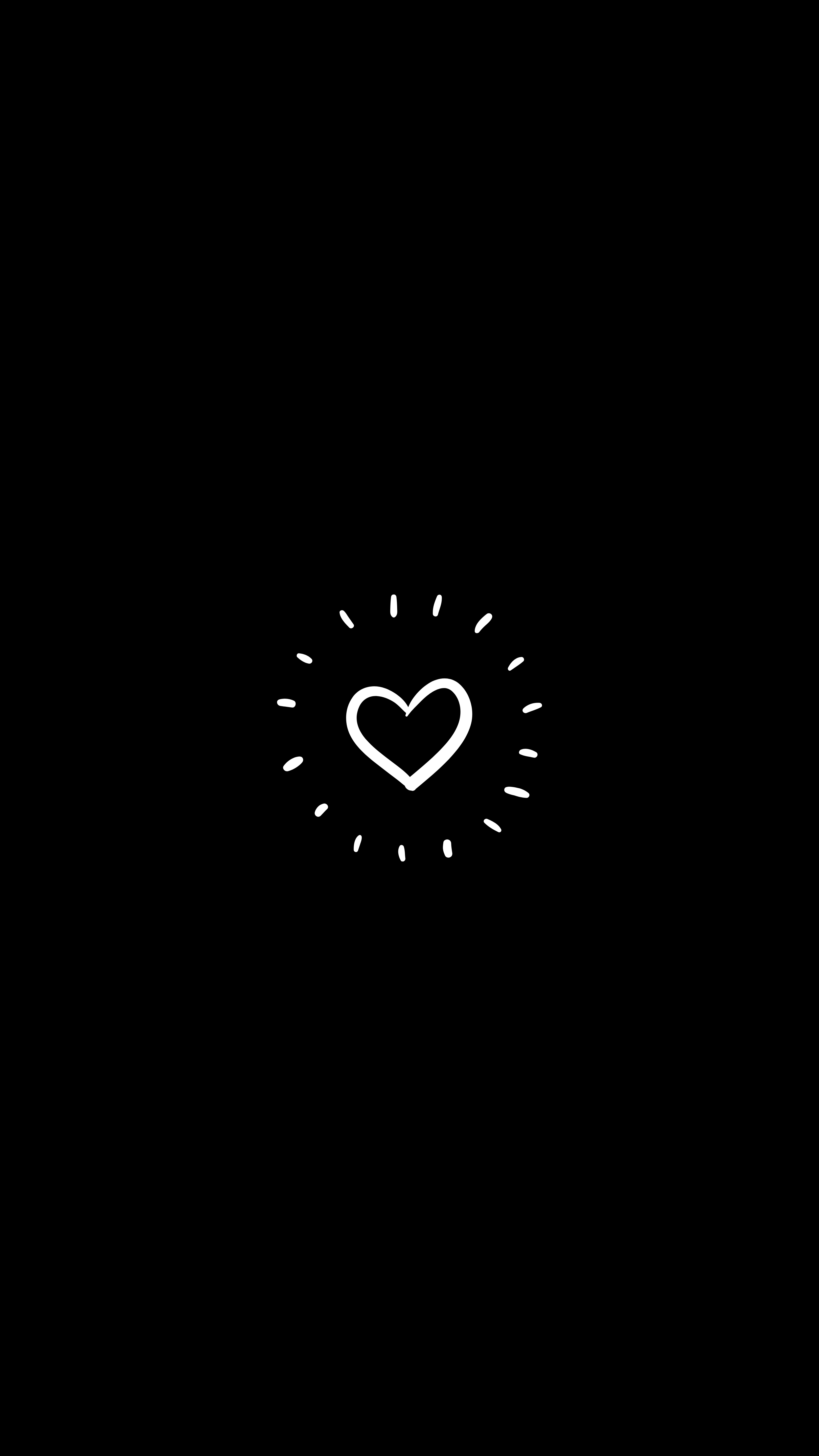 heart, love, art, minimalism Smartphone Background