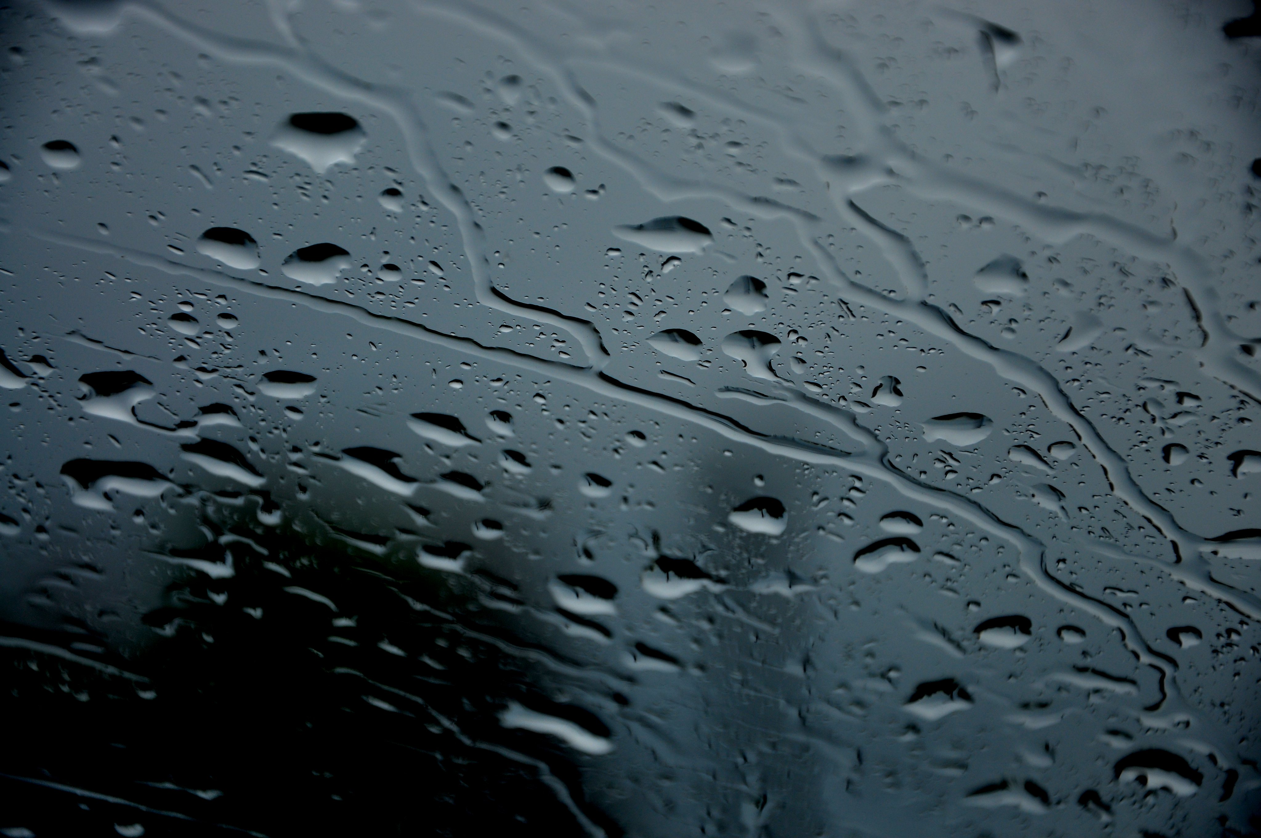 blur, water, drops, macro, wet, smooth, glass
