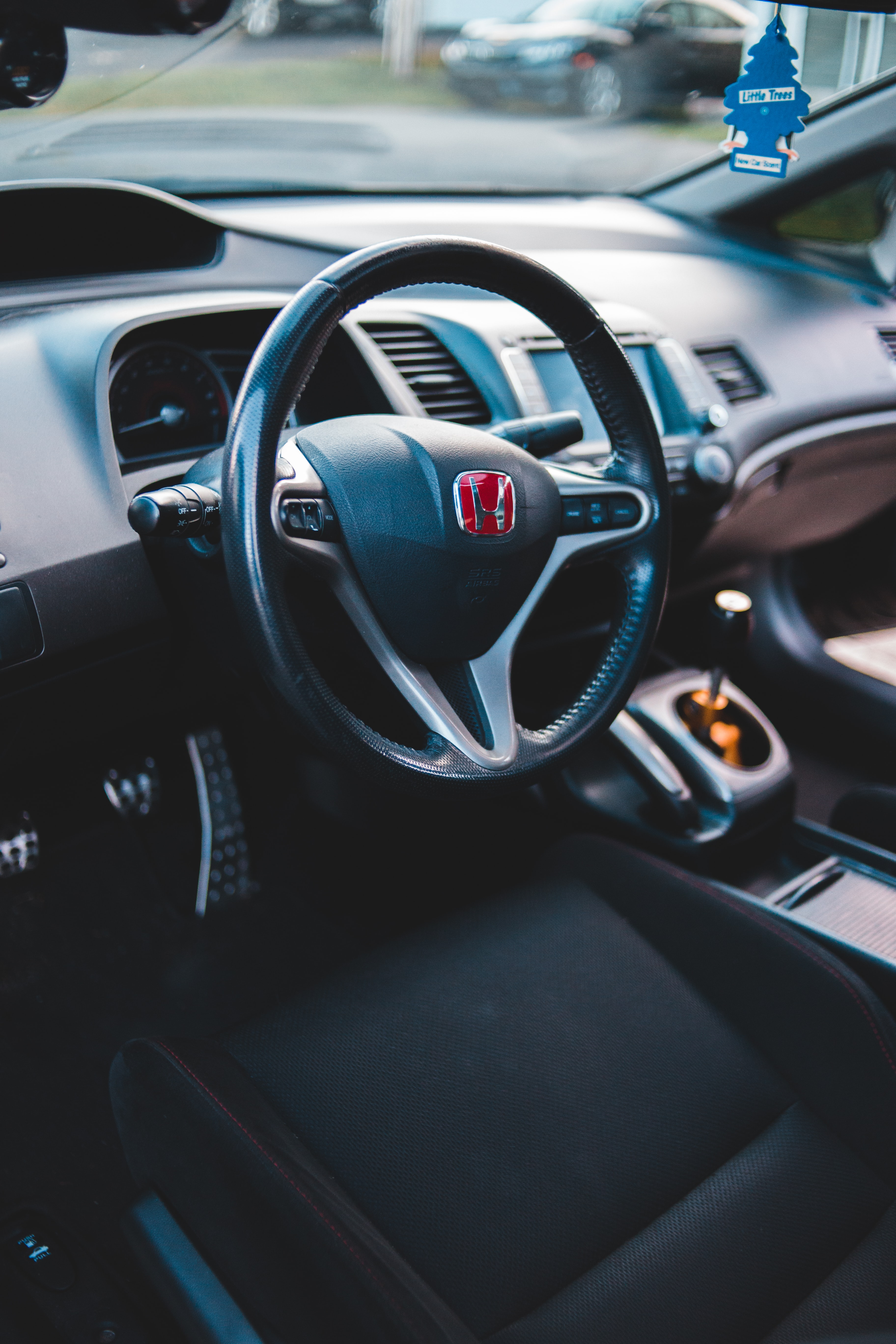 steering wheel, honda, cars, car, rudder, salon phone background