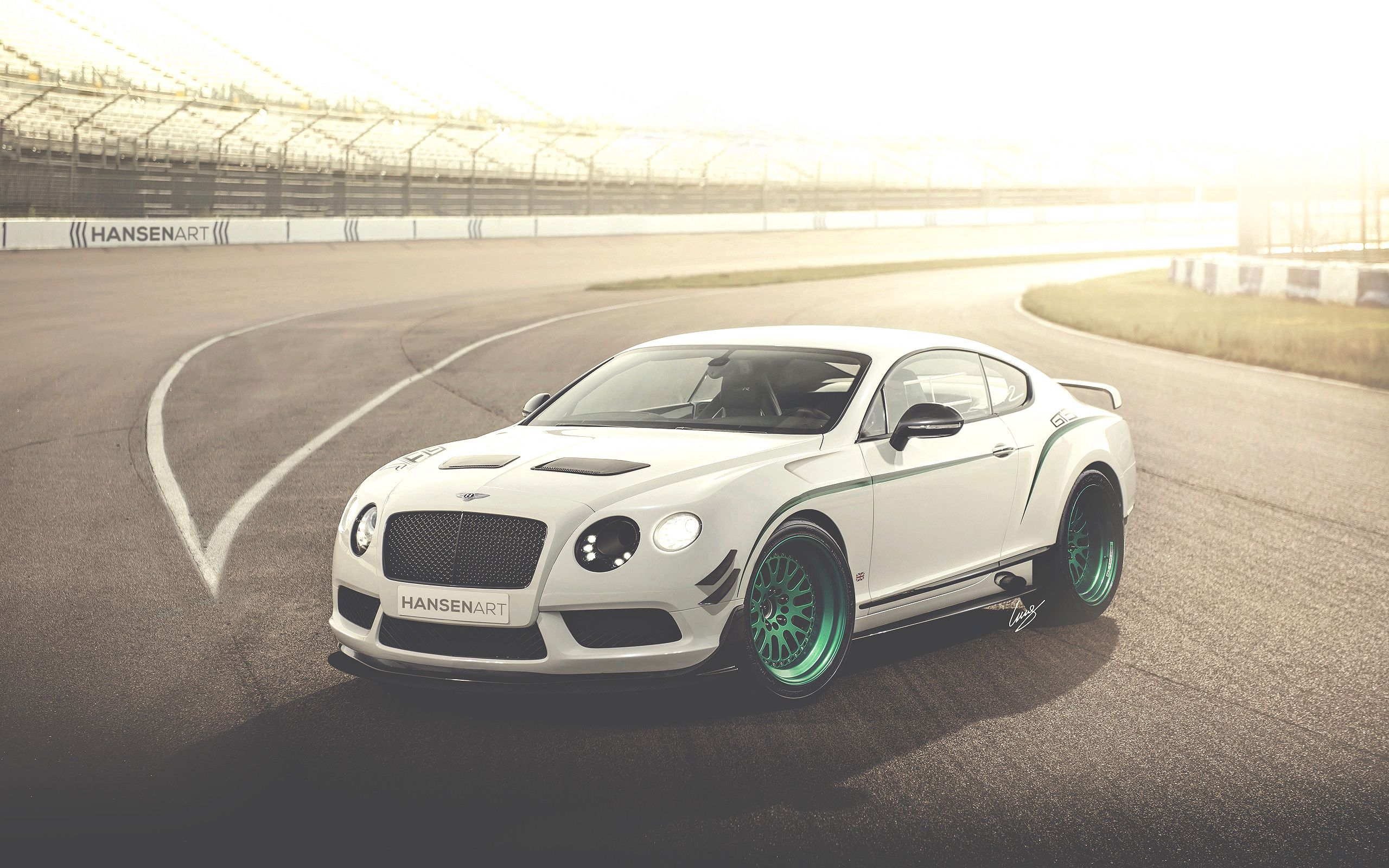 cars, bentley, white, side view, continental, gt3-r