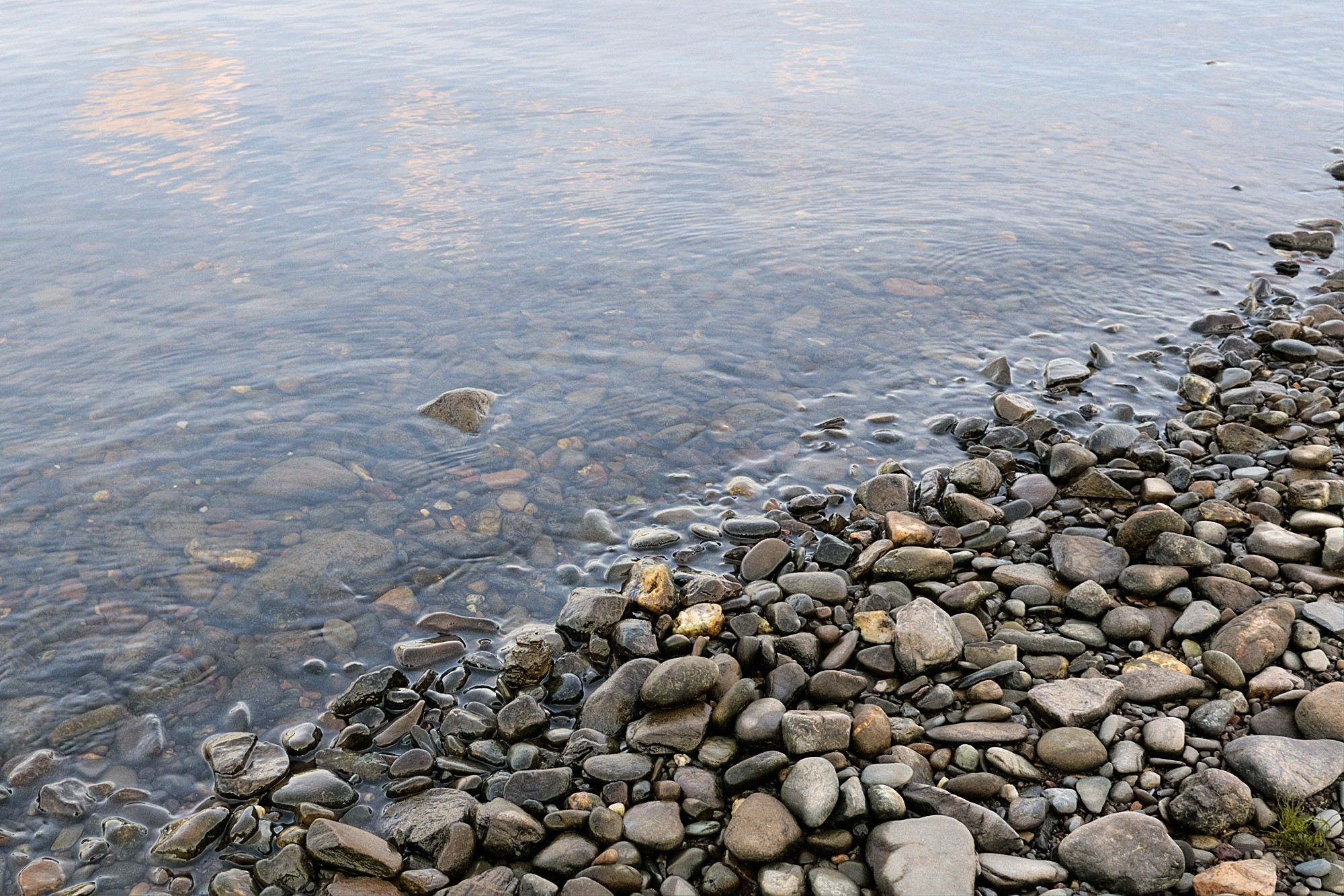 Download mobile wallpaper Water, Humidity, Shore, Stones, Bank, Bottom, Transparent, Pebble, Nature for free.