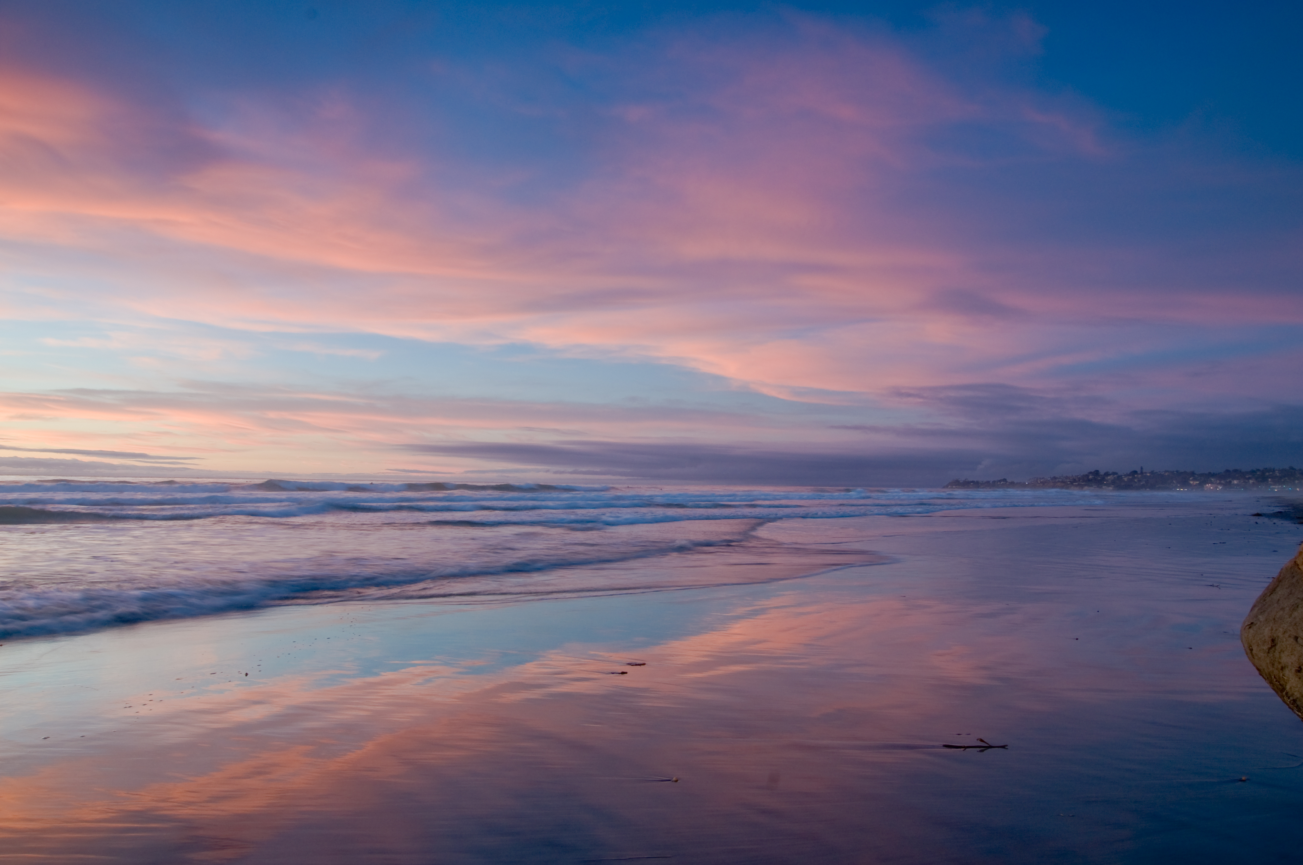 ocean, california, nature, sky, beach, shore, bank 5K