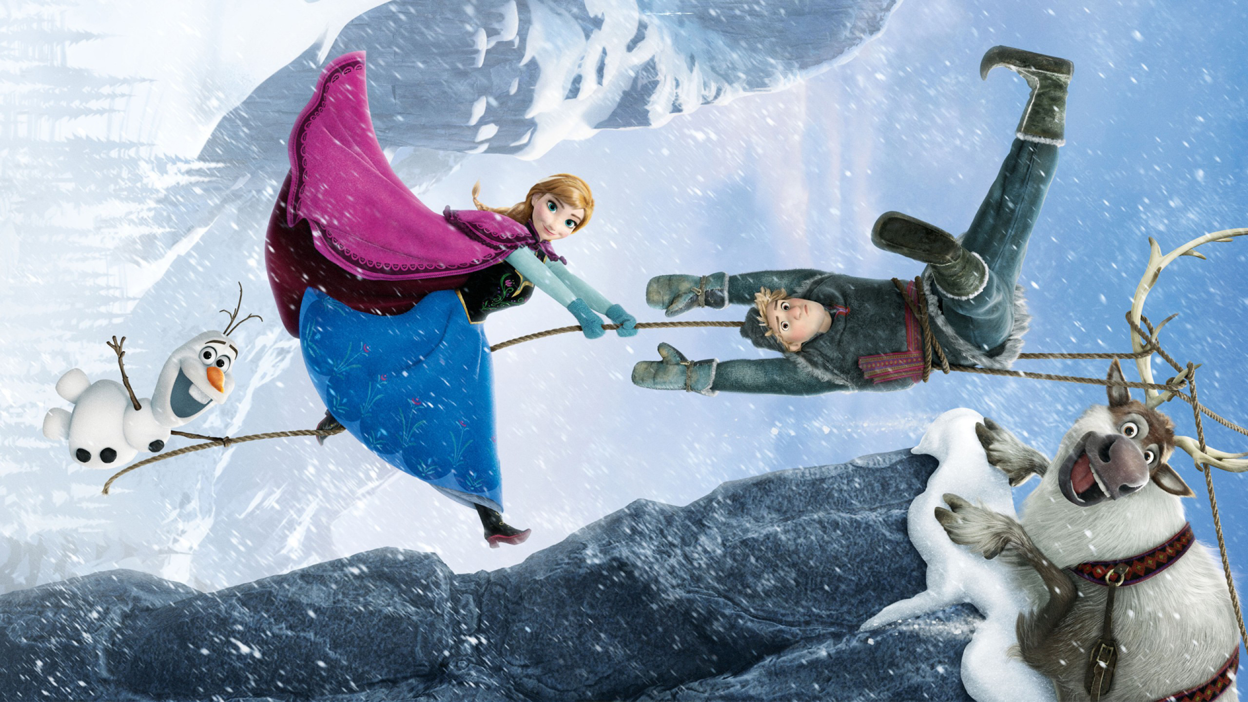 HD desktop wallpaper: Frozen, Movie, Frozen (Movie), Anna (Frozen),  Kristoff (Frozen), Olaf (Frozen), Sven (Frozen) download free picture  #641457