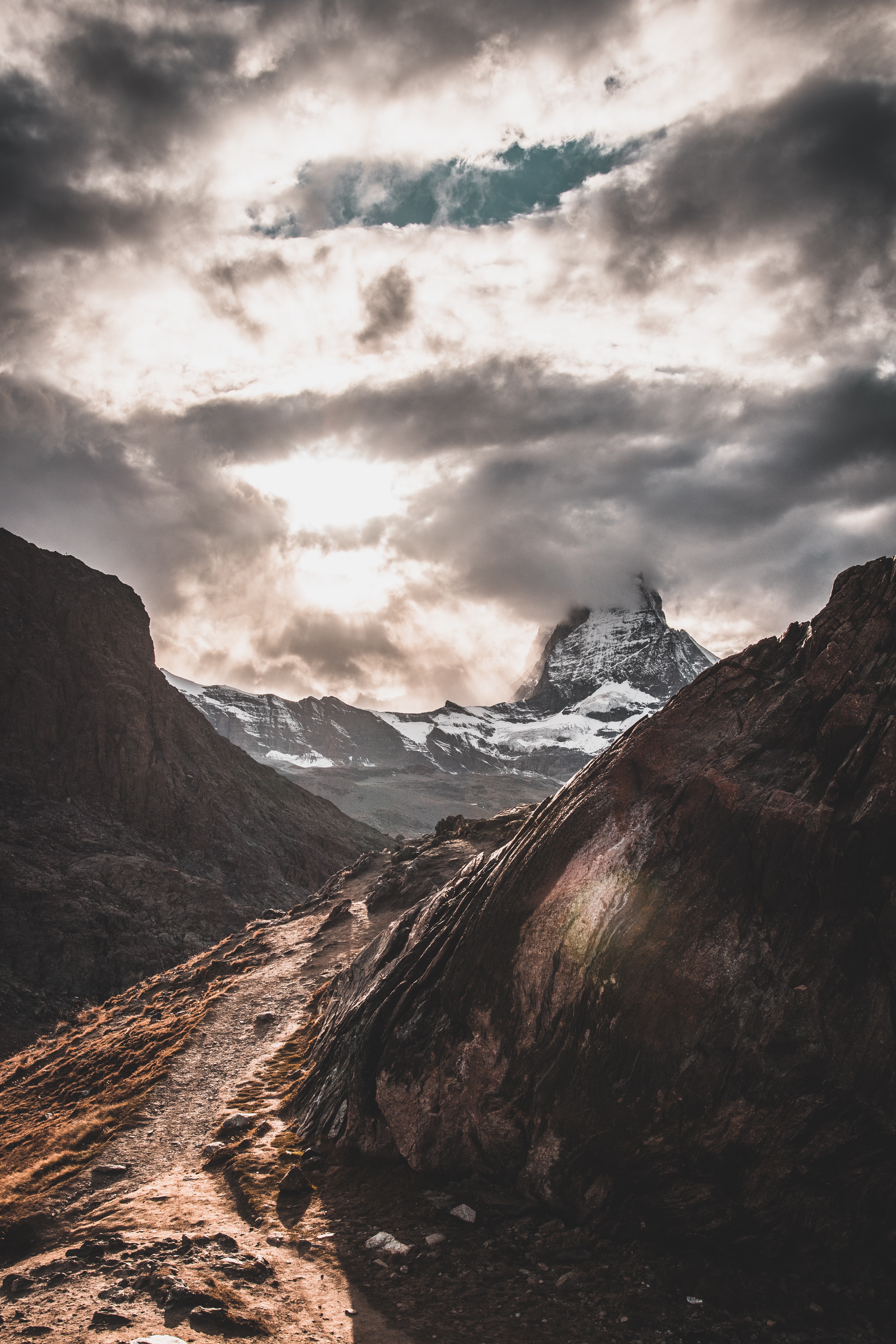 73180 Bildschirmschoner und Hintergrundbilder Schweiz auf Ihrem Telefon. Laden Sie natur, mountains, clouds, schweiz, zermatt Bilder kostenlos herunter
