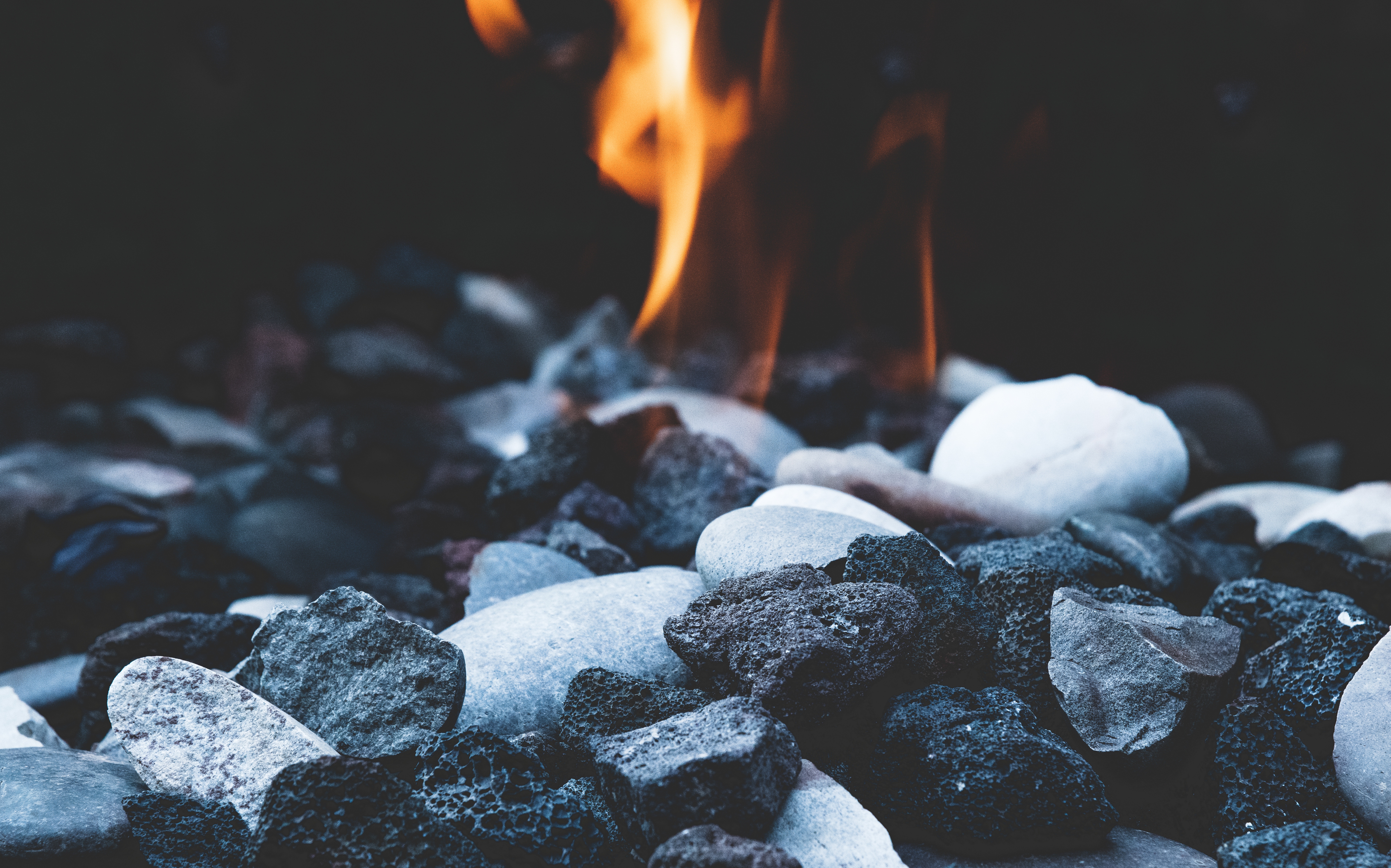 Download mobile wallpaper Stones, Fire, Flame, Miscellanea, Miscellaneous, To Burn, Burn for free.