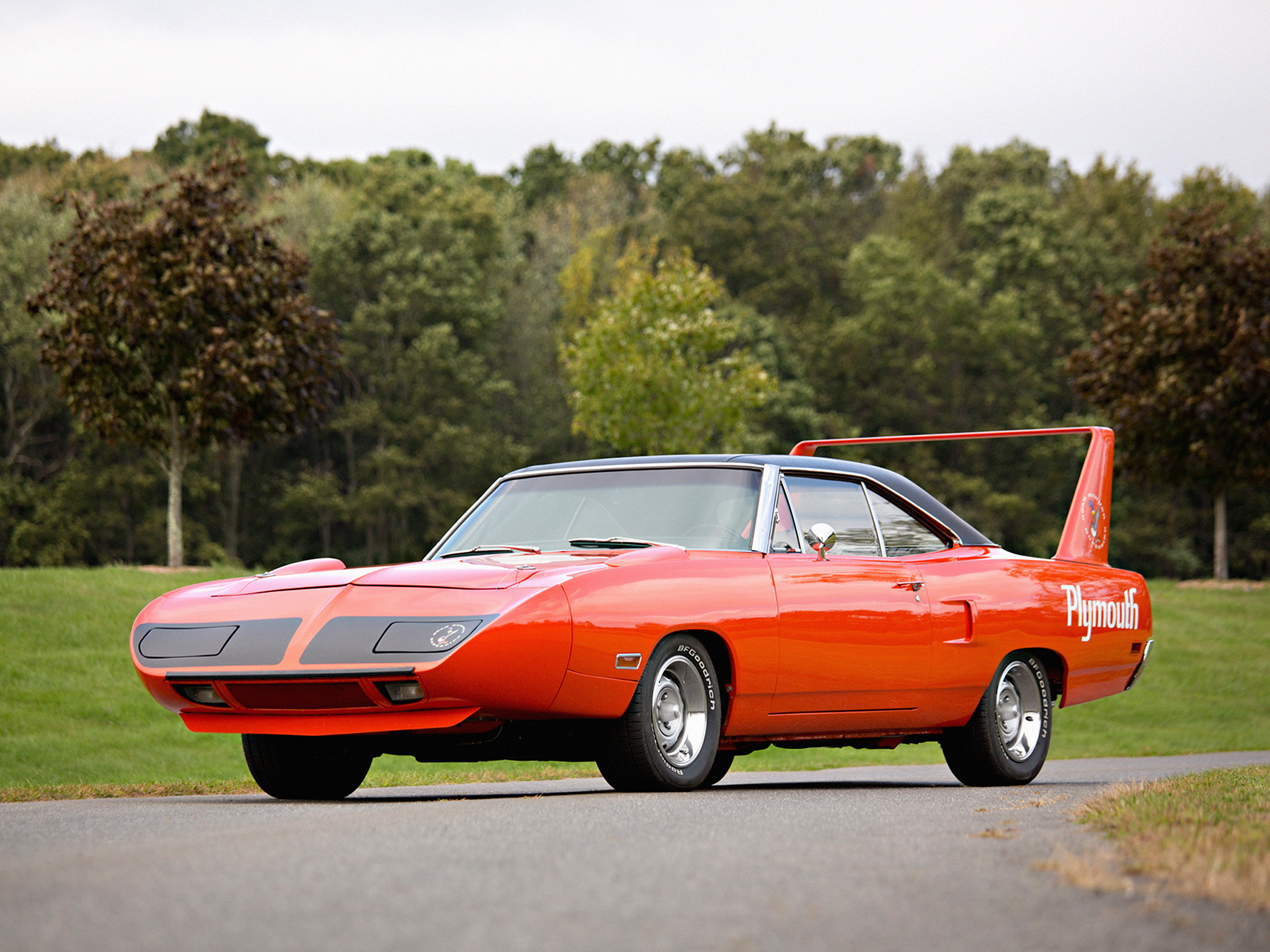 cars, red, muscle car, plymouth, road runner, superbird