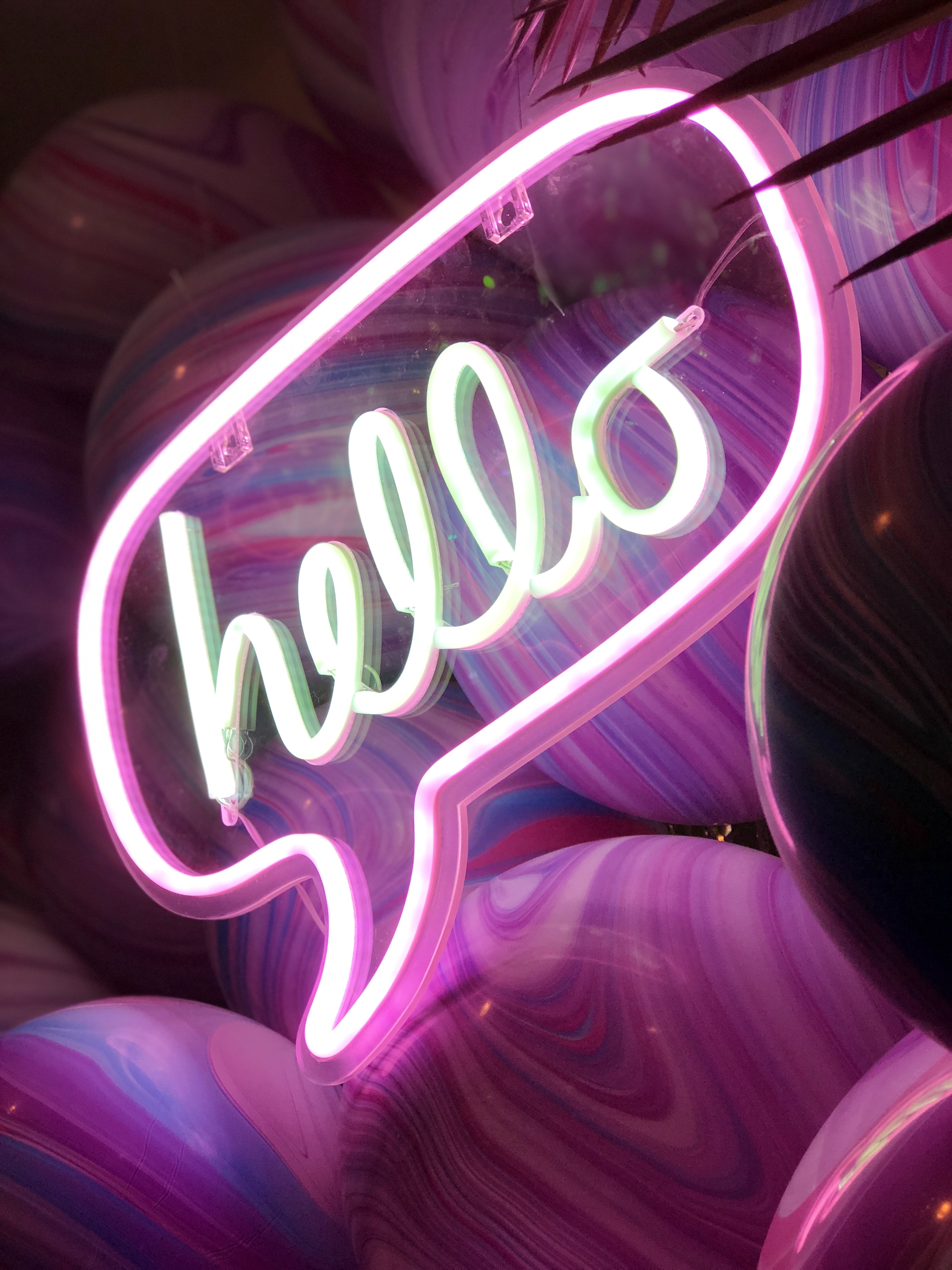 neon, words, glow, text, sign, signboard, hello iphone wallpaper