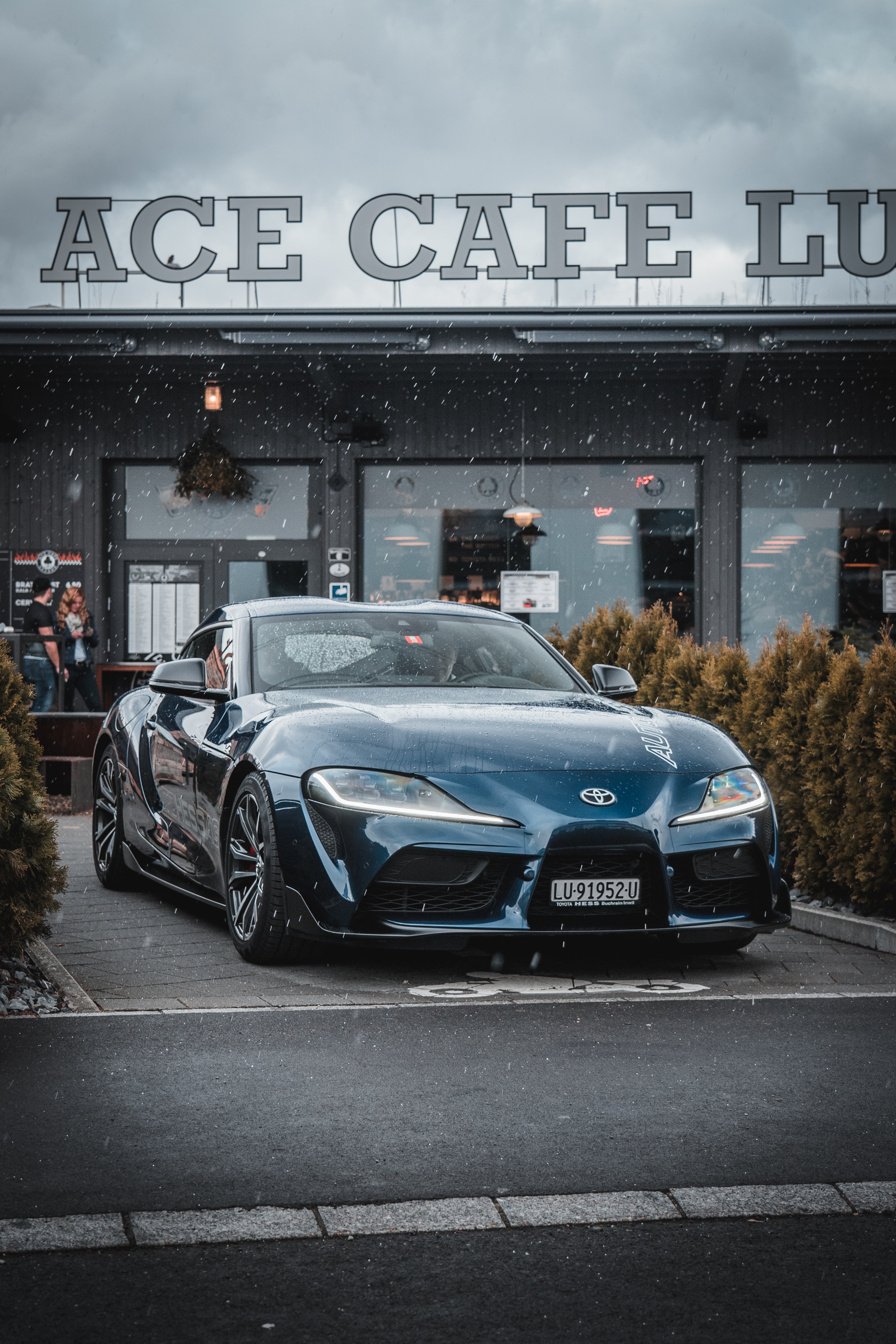 86564 Screensavers and Wallpapers Supercar for phone. Download supercar, sports, cars, blue, car, front view, machine, sports car, toyota supra mk5 pictures for free