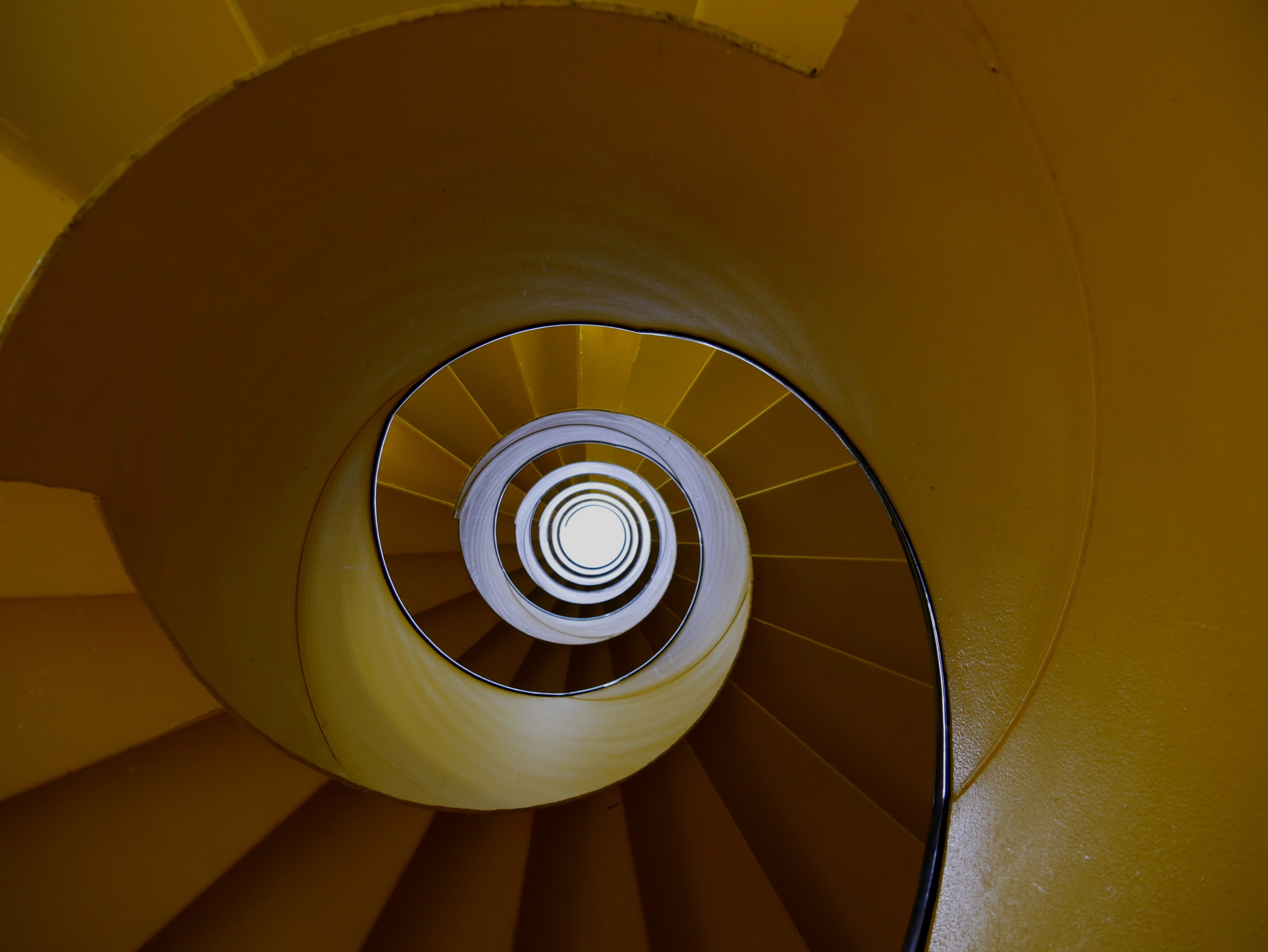 Stairs spiral, steps, construction, ladder 8k Backgrounds
