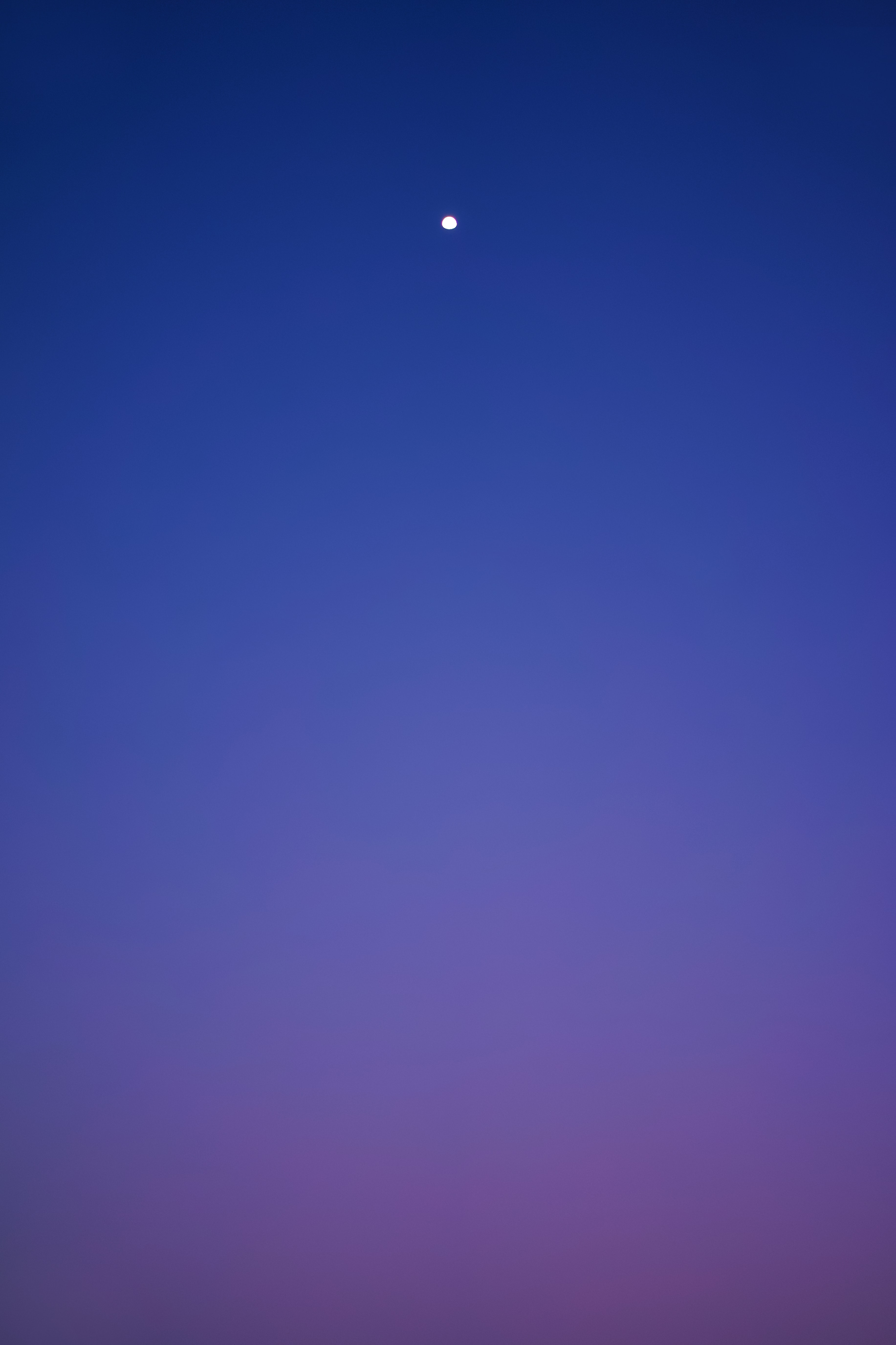 Wallpaper for mobile devices minimalism, evening, moon, sky
