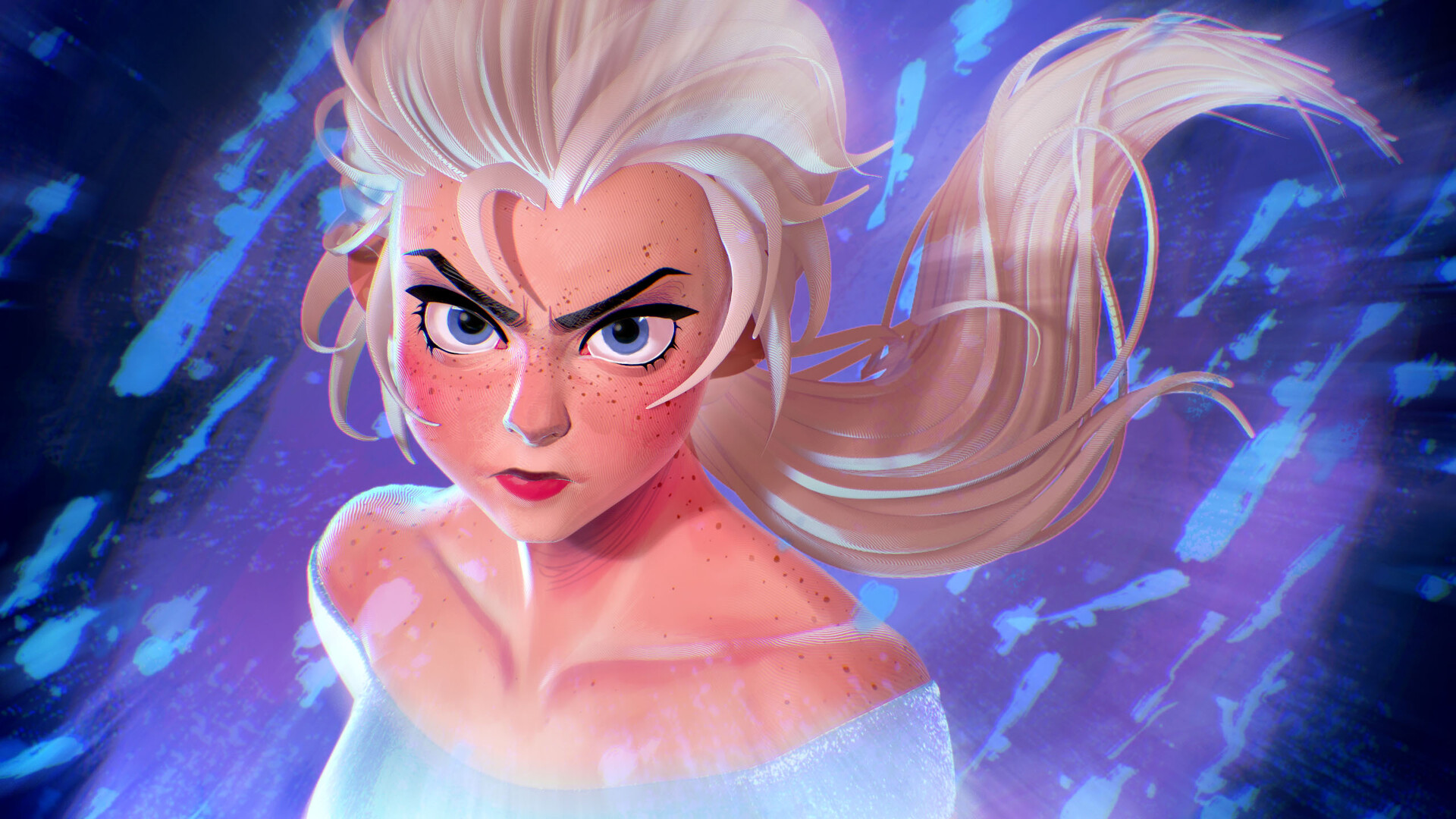Mobile wallpaper: Blue Eyes, Movie, White Hair, Elsa (Frozen), Frozen 2,  967880 download the picture for free.