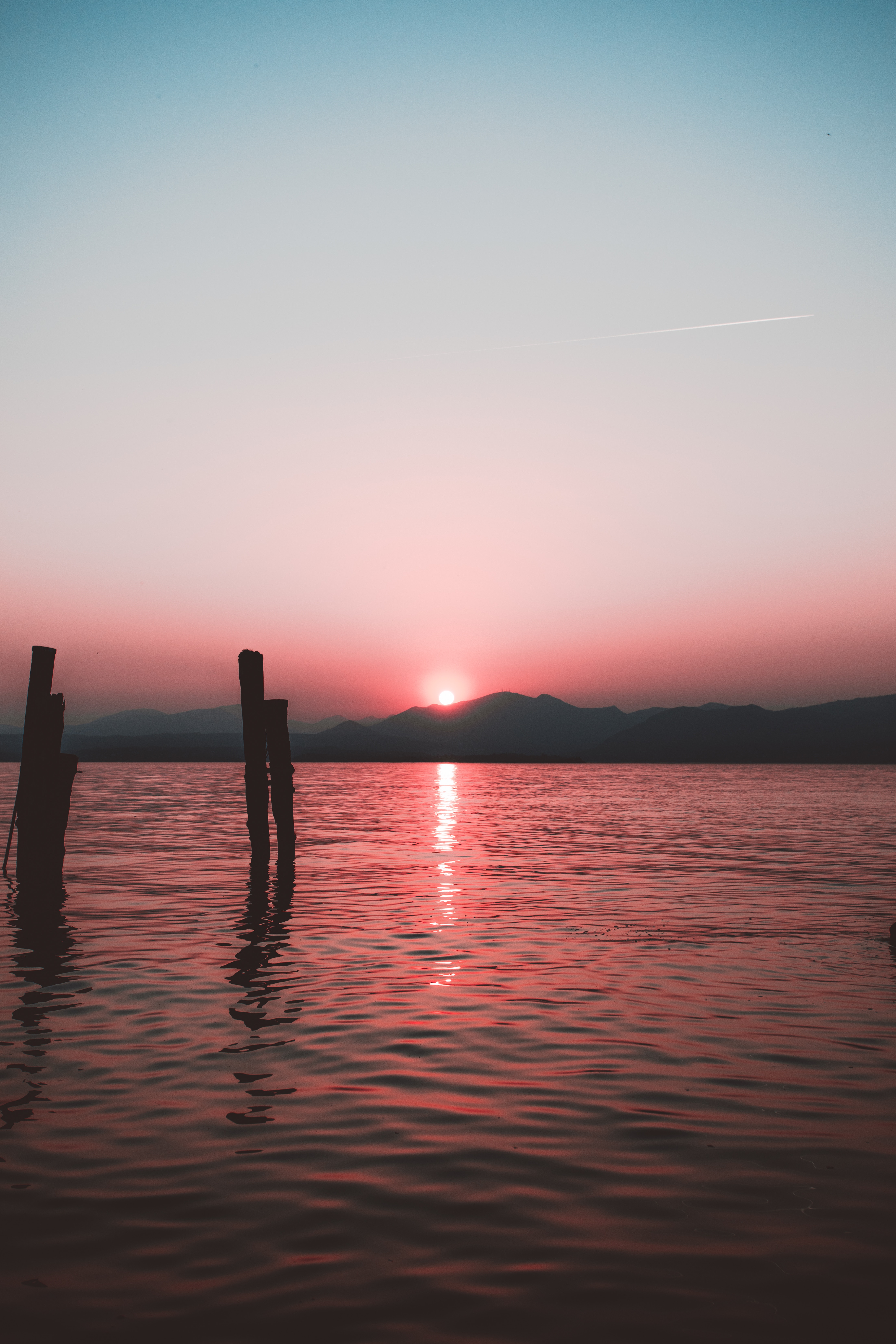 Laden Sie das Natur, Sunset, Sky, Sea, Horizont, Wellen, Ripple-Bild kostenlos auf Ihren PC-Desktop herunter