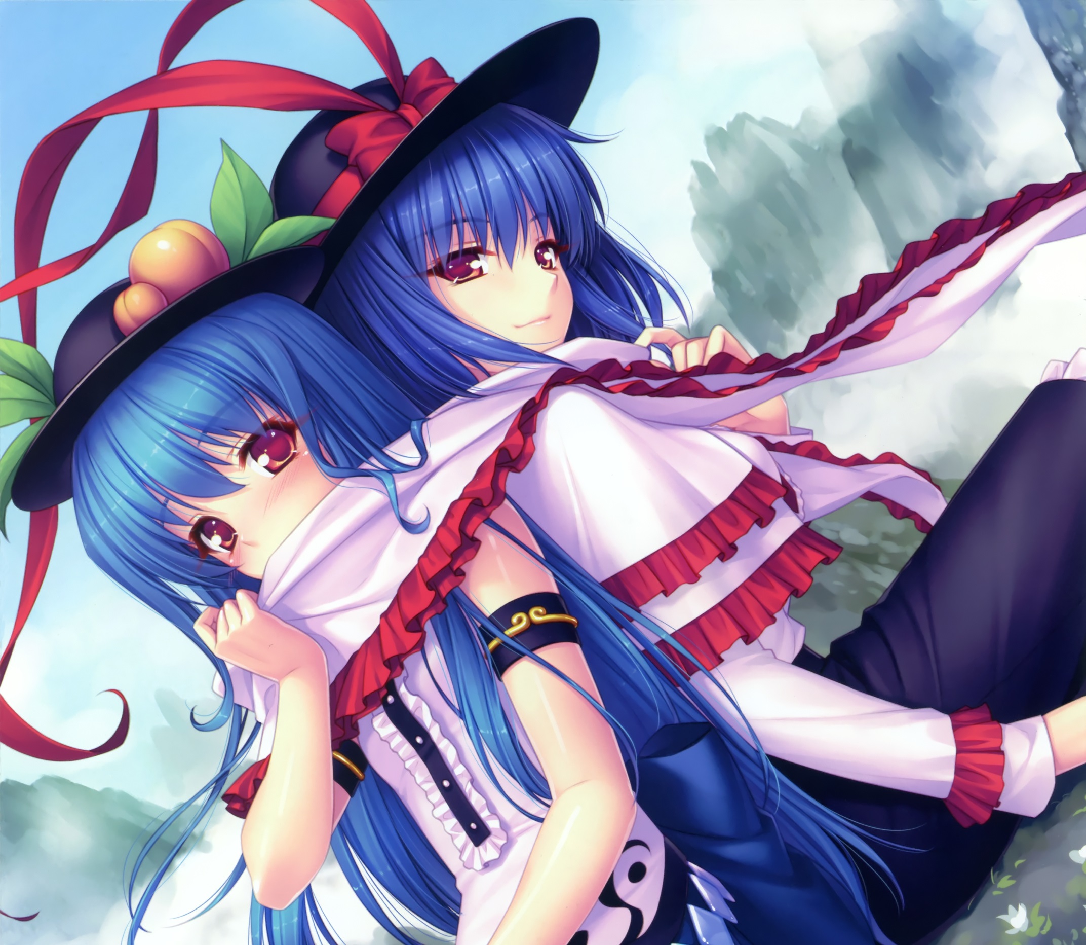 Tenshi love mary. Tenshi hinanawi. Ику Нагае Тоухоу. Shion yorigami & Tenshi hinanawi.