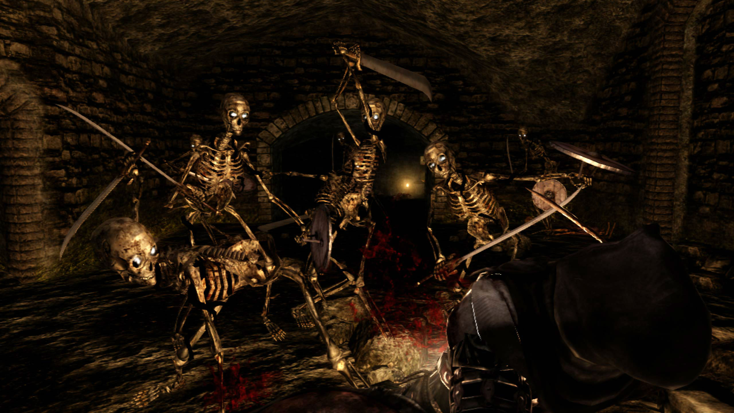 video game, dark souls, skeleton, undead 4K