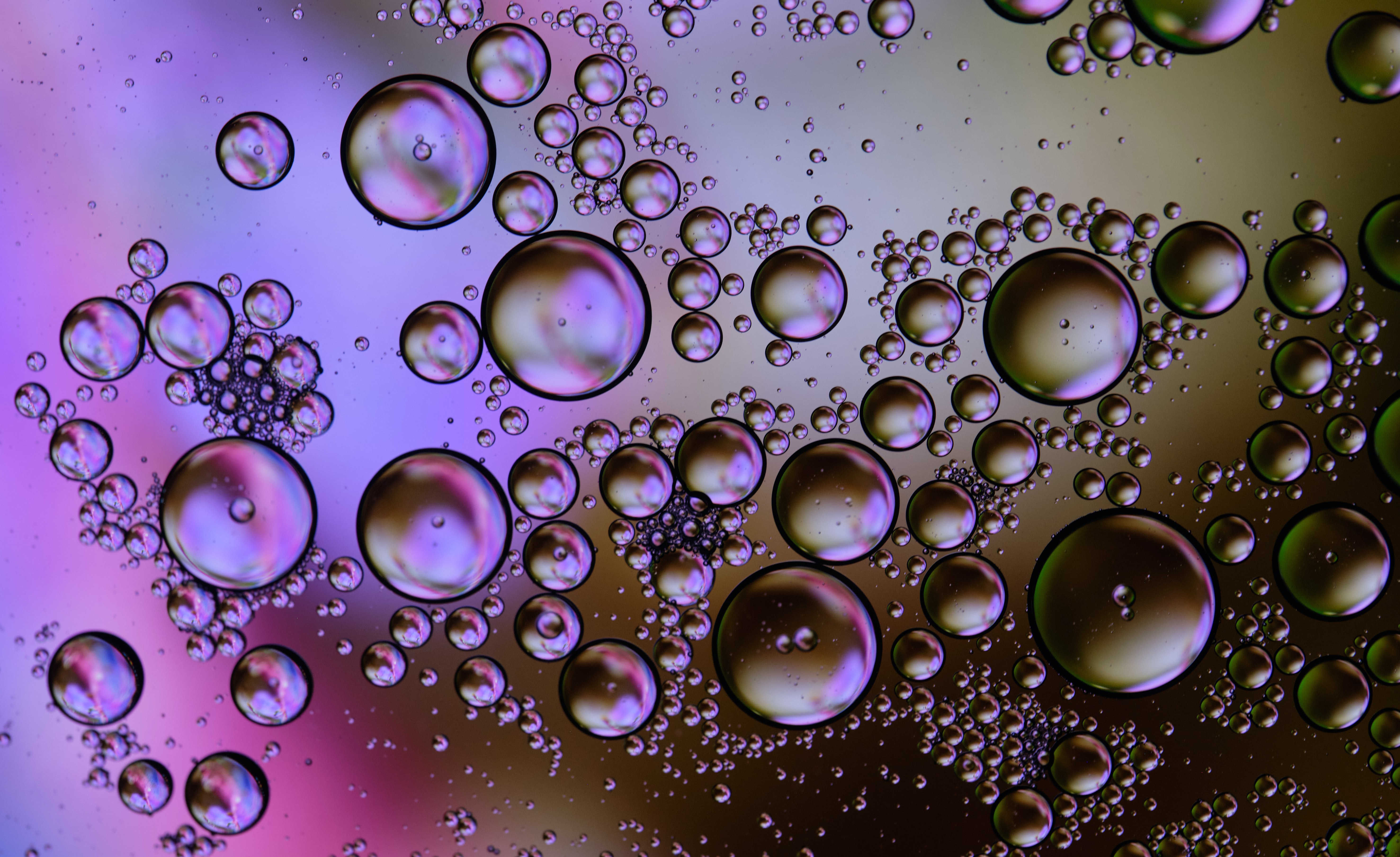 High Definition wallpaper circles, abstract, water, gradient