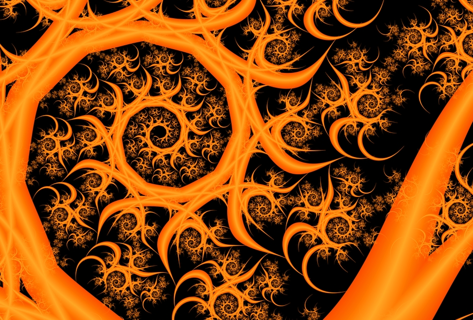 fractal, orange (color), abstract Ultrawide Wallpapers