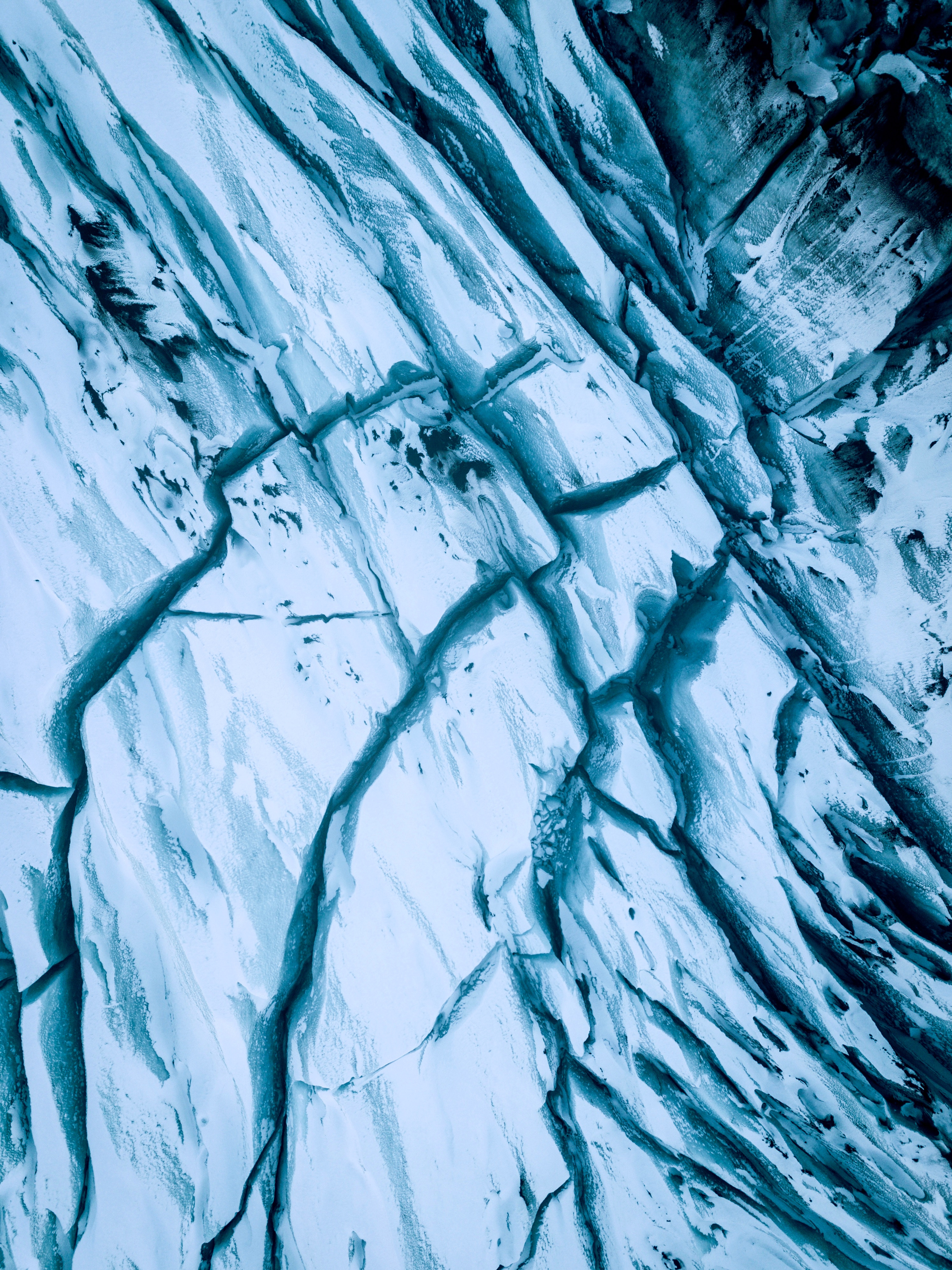 Latest Mobile Wallpaper snow, ice, cracks, glacier