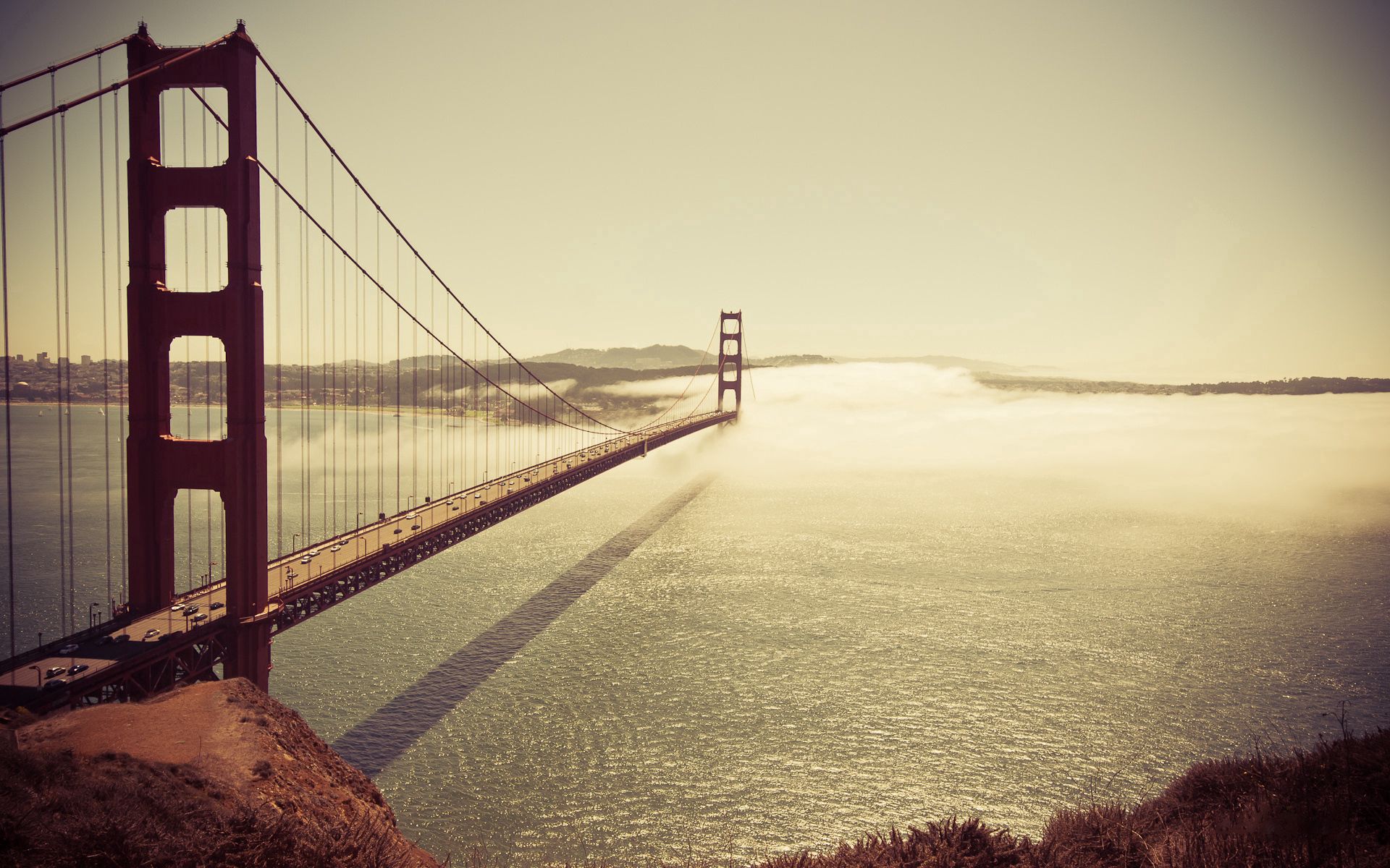 Cool Backgrounds cities, sea, bridge, ocean San Francisco