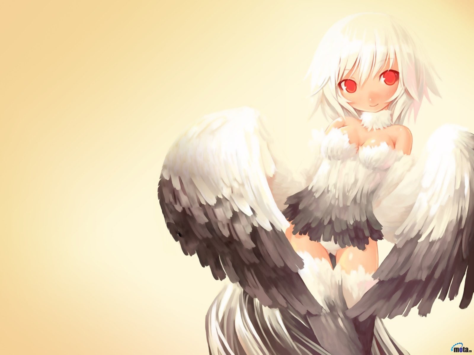 6409 download wallpaper angels, anime, yellow screensavers and pictures for free