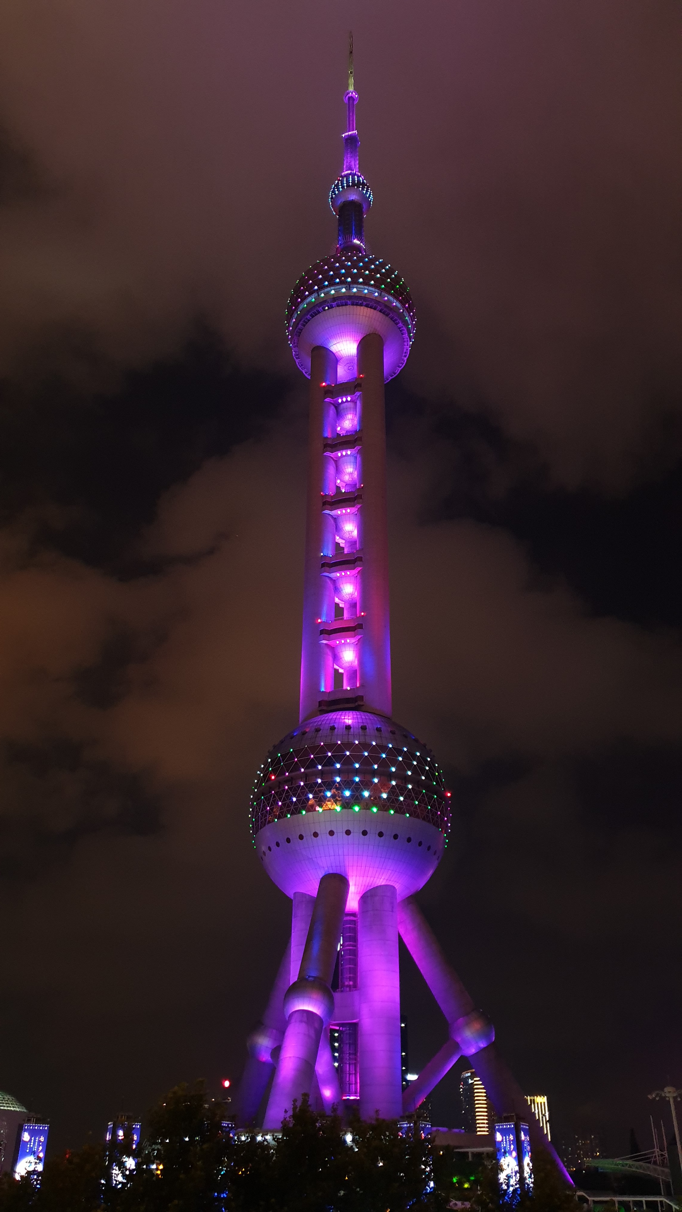 backlight, violet, building, purple, cities, architecture, illumination, tower 4K Ultra