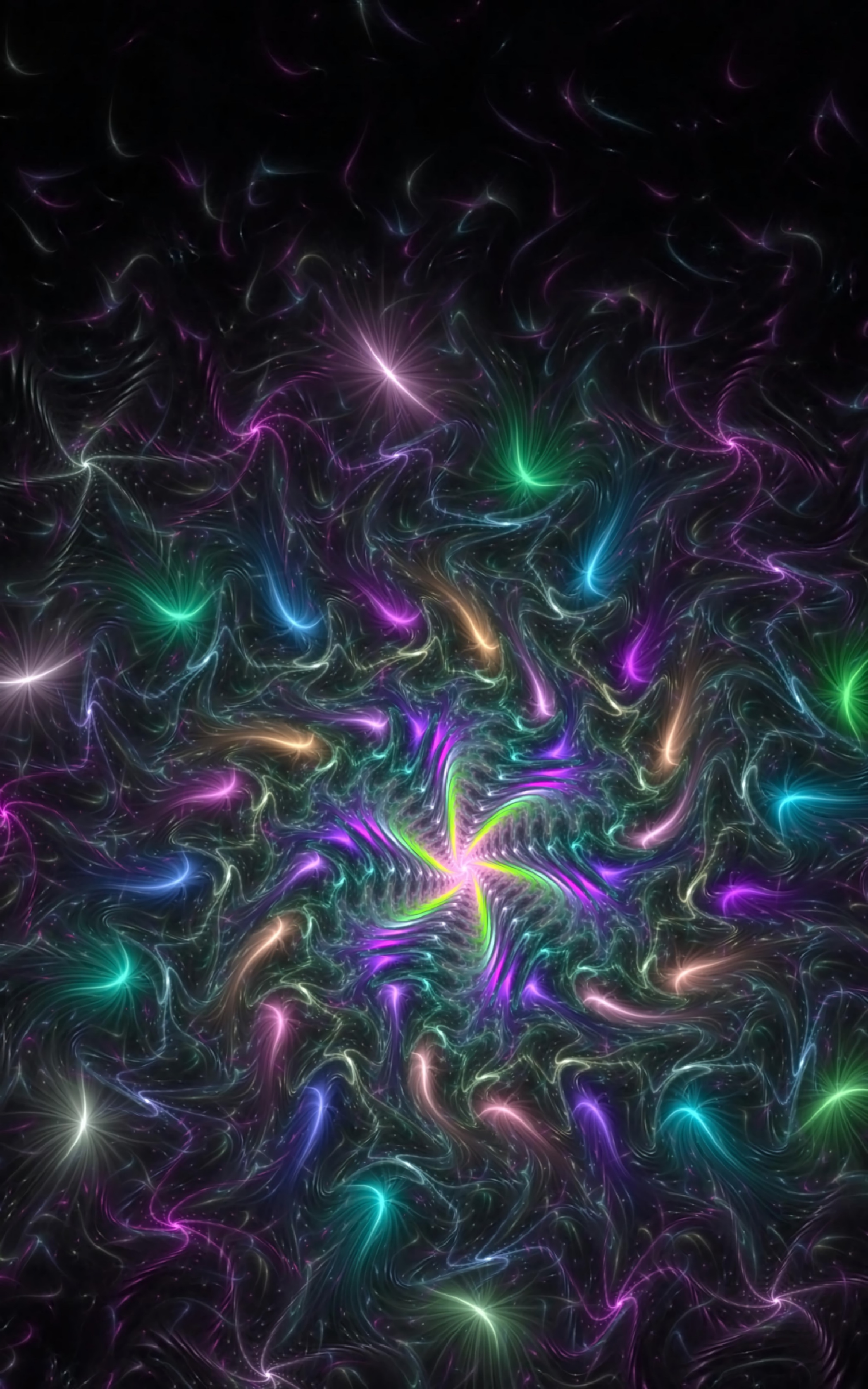 brilliance, fractal, sparks, abstract HD Wallpaper for Phone