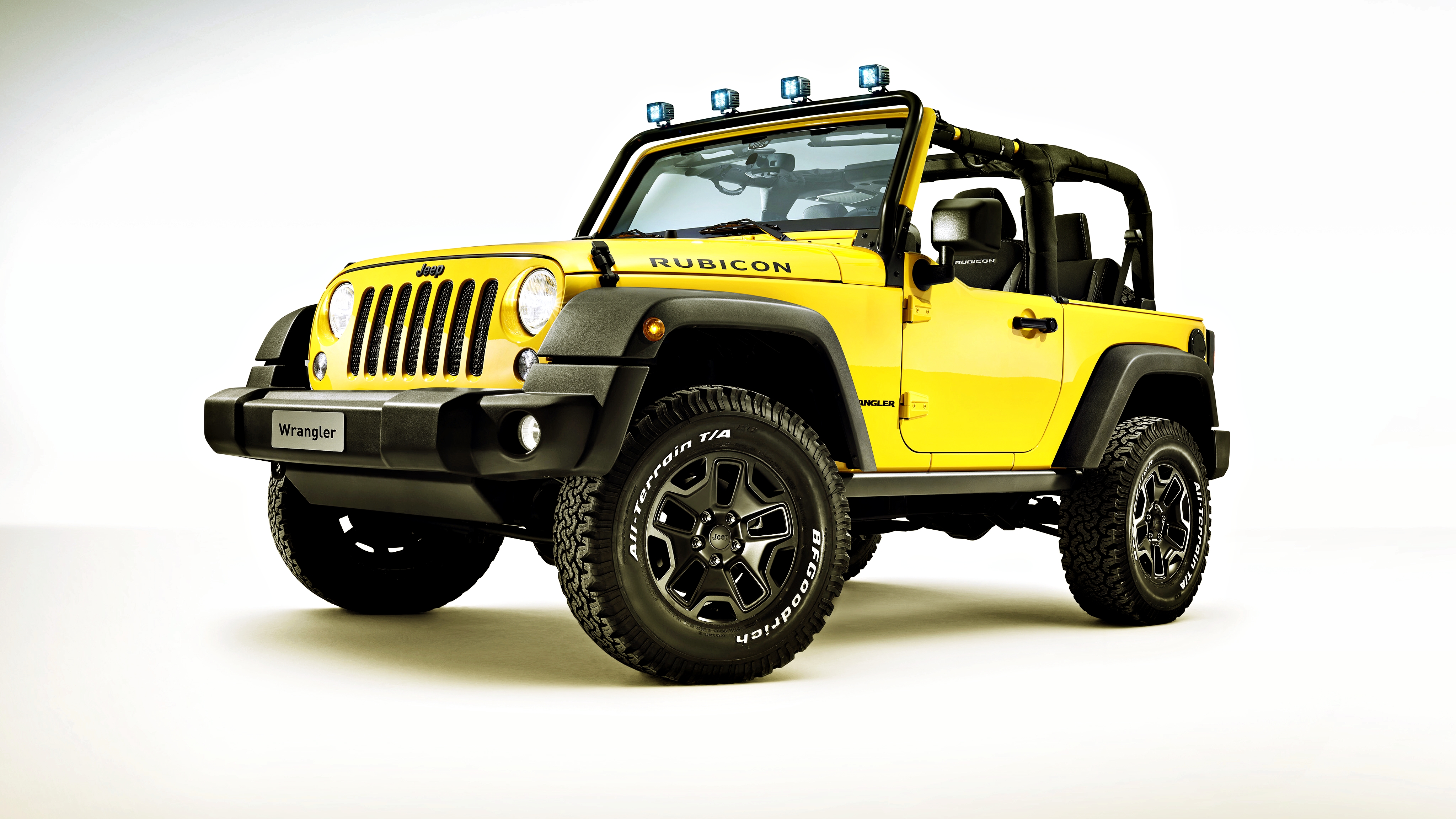 wallpapers car, jeep wrangler rubicon, jeep wrangler, yellow car, 4x4, vehicles, jeep