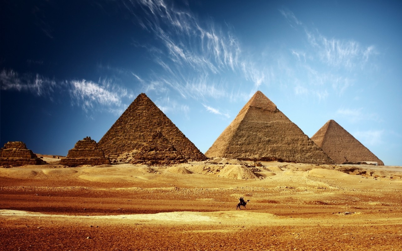 Handy-Wallpaper Pyramiden, Landschaft, Architektur, Wüste kostenlos herunterladen.
