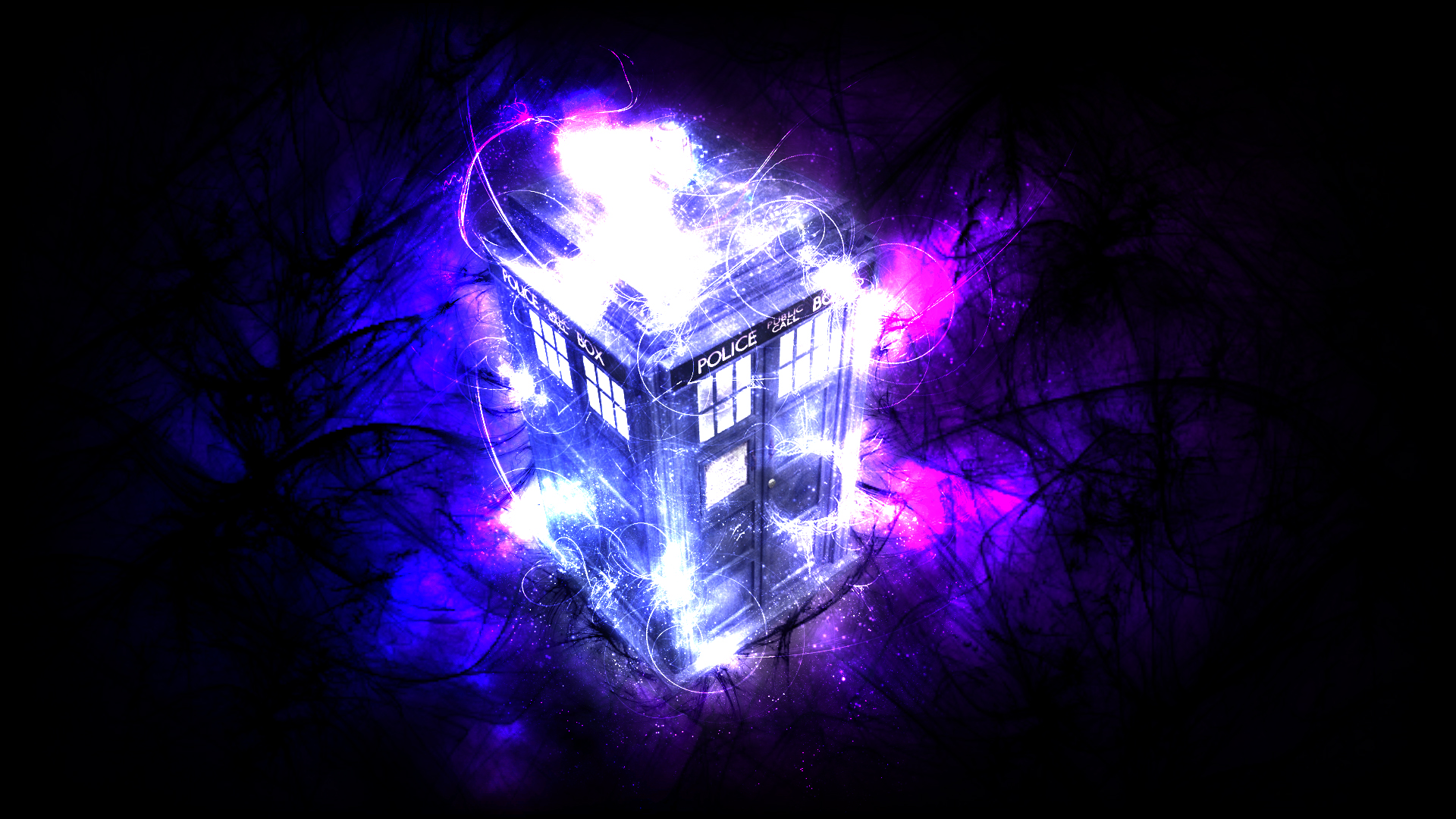 colorful, tv show, doctor who, tardis HD wallpaper