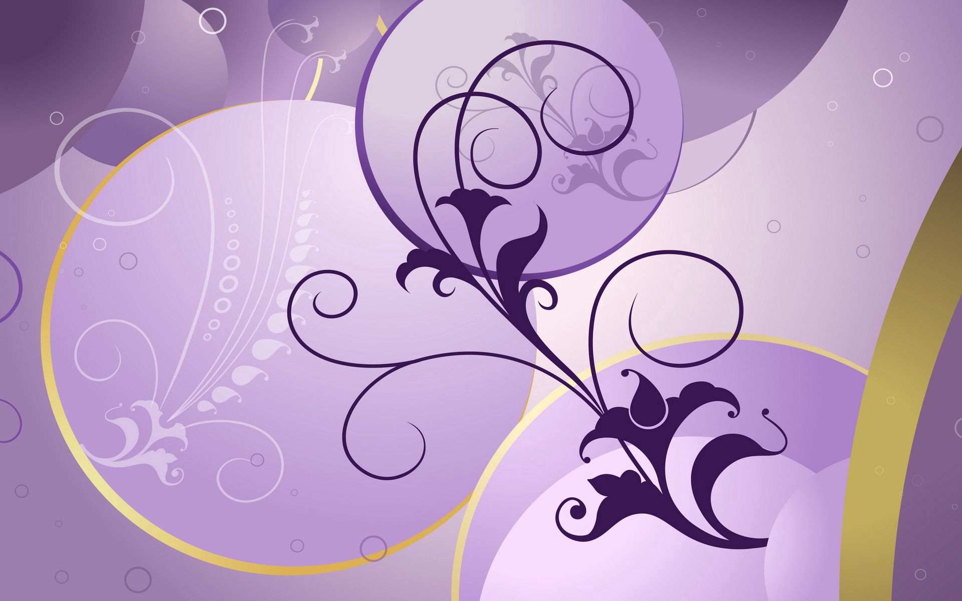 lilac, patterns, flowers, vector, bright, brown HD wallpaper