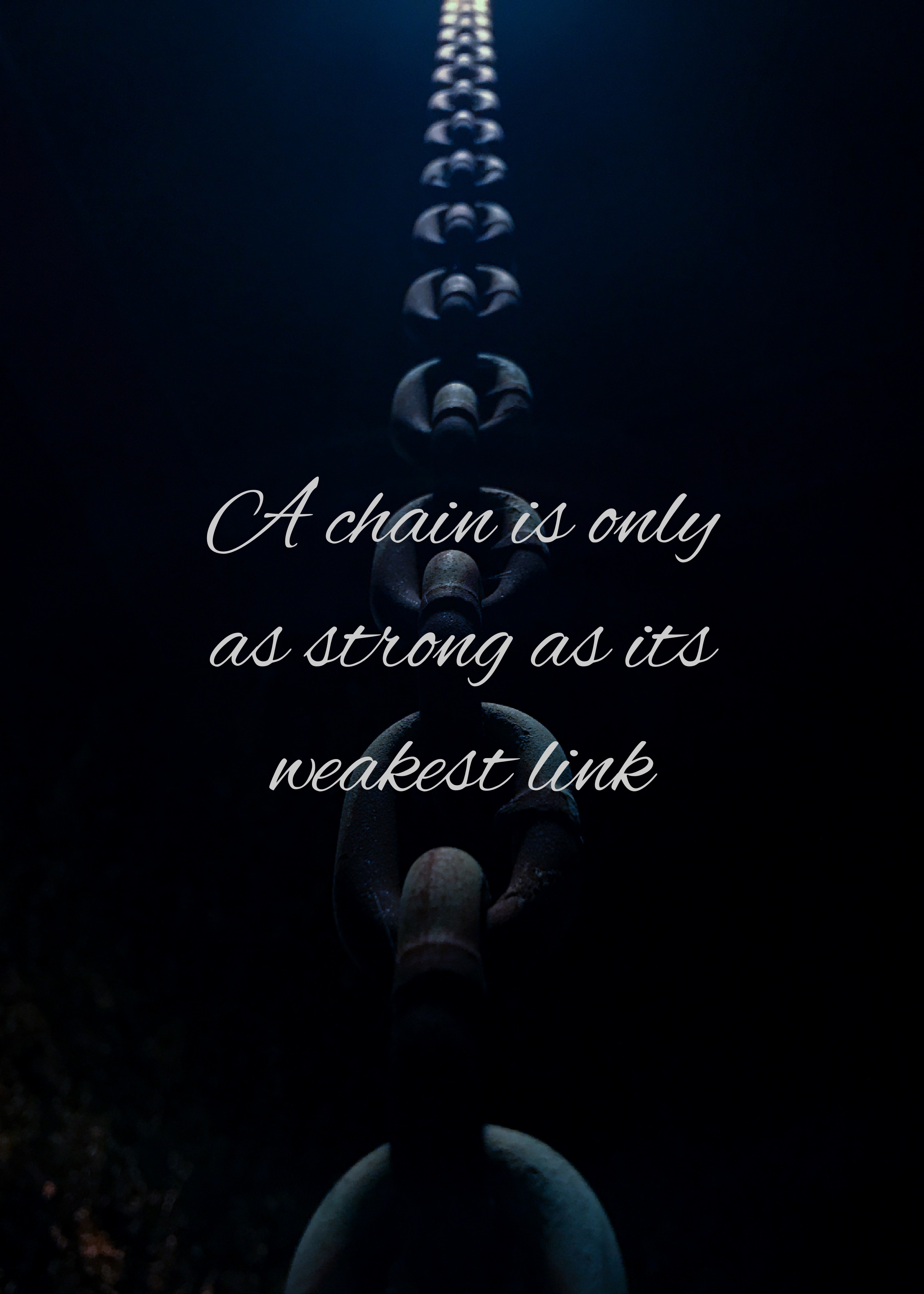 Strength chain, words, force, link Lock Screen
