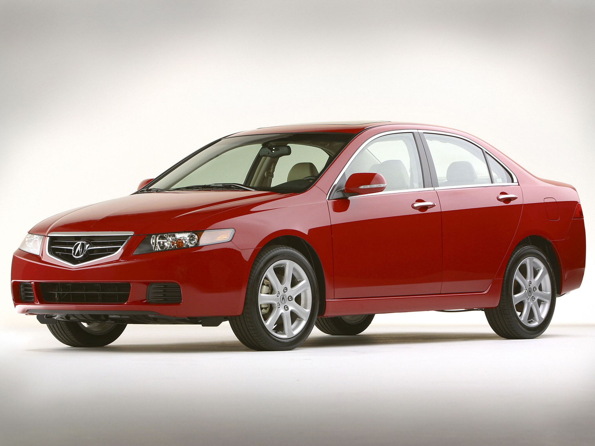 auto, acura, cars, red, side view, style, akura, 2003, tsx