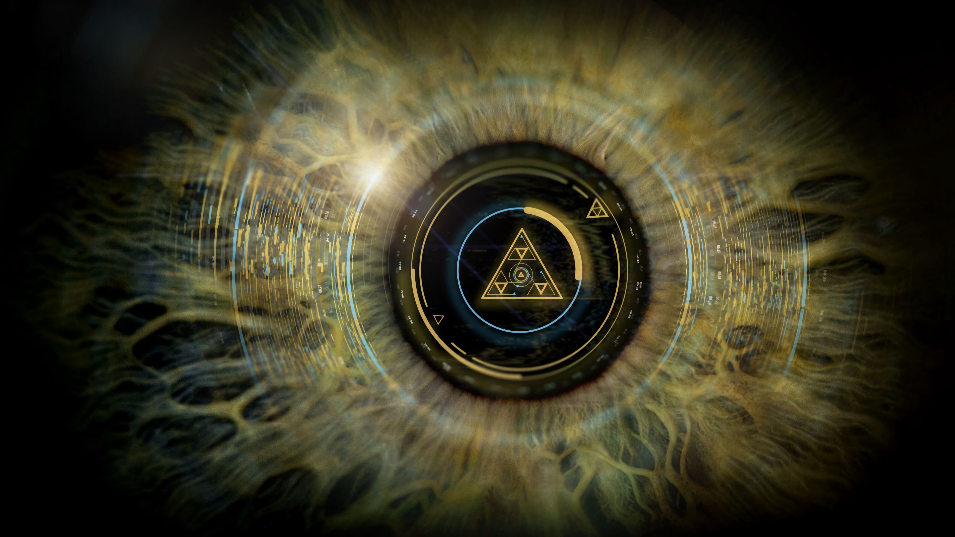 scheme, triangle, abstract, elements, eye, pupil wallpapers for tablet