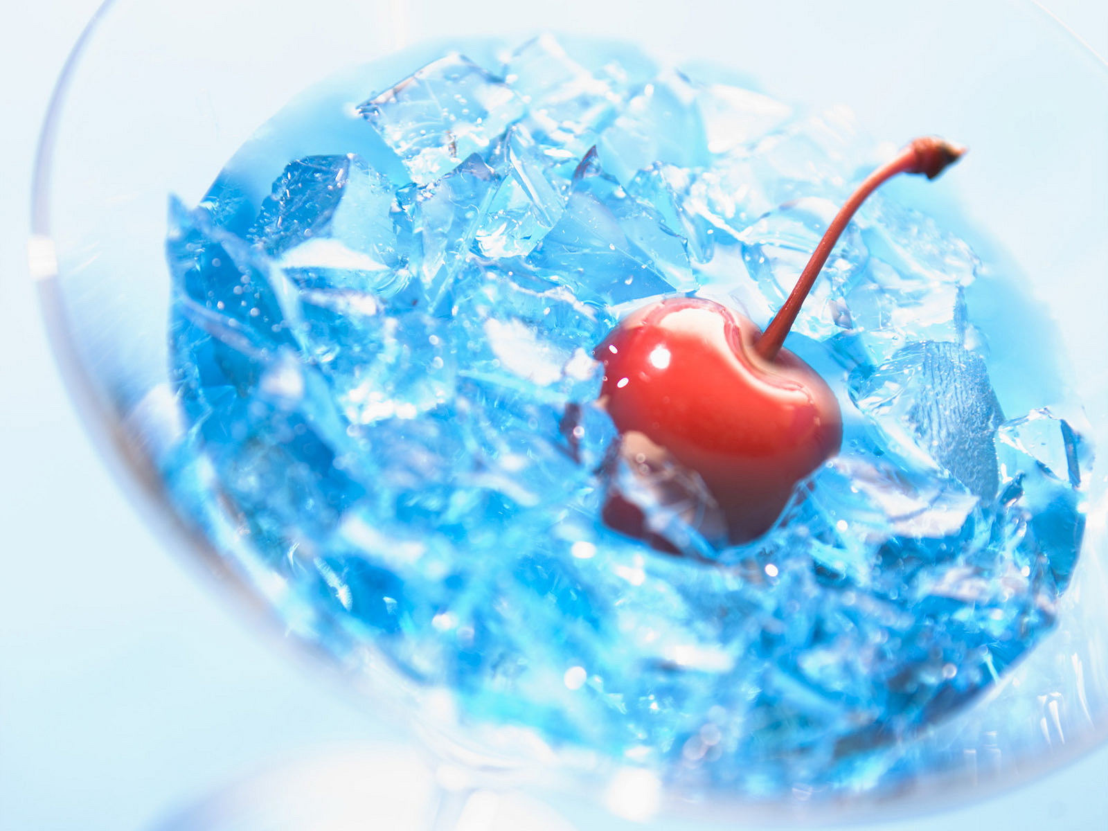 cherry, fruits, food, fruit, ice cube, water