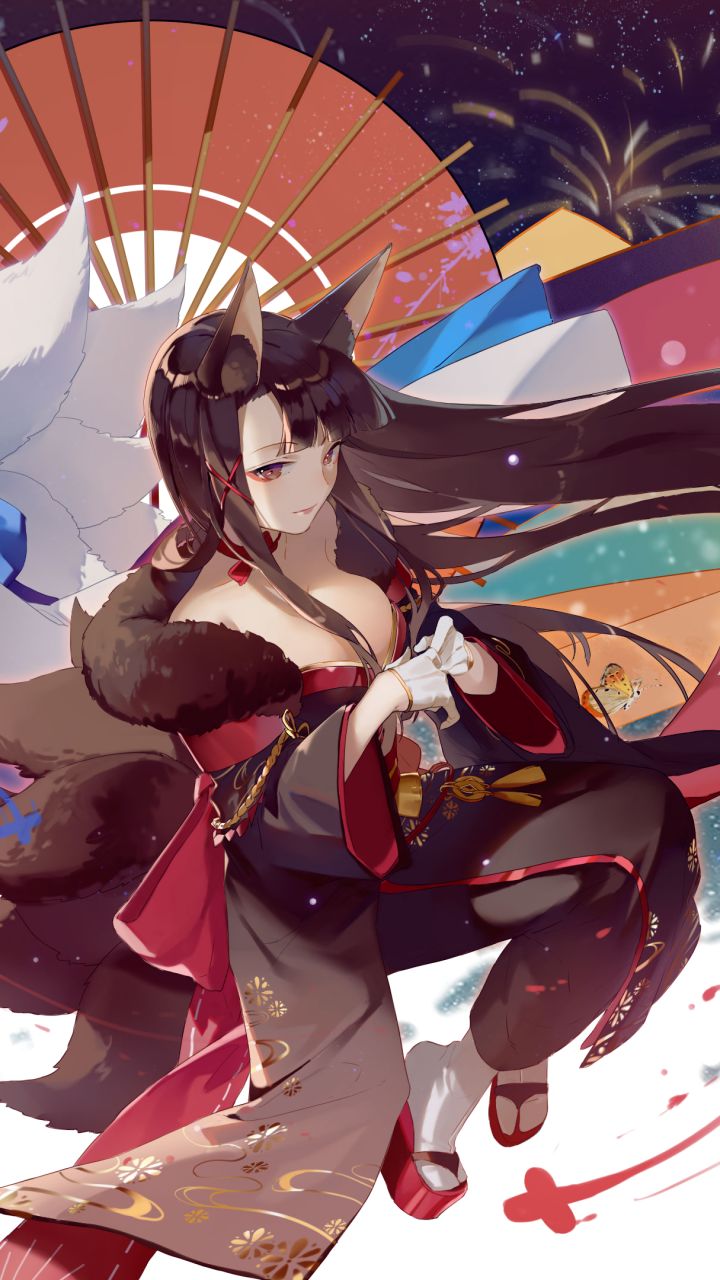 Papel De Parede Para Celular Anime Azur Lane Akagi Pista Azul Kaga Pista Azul 1357076