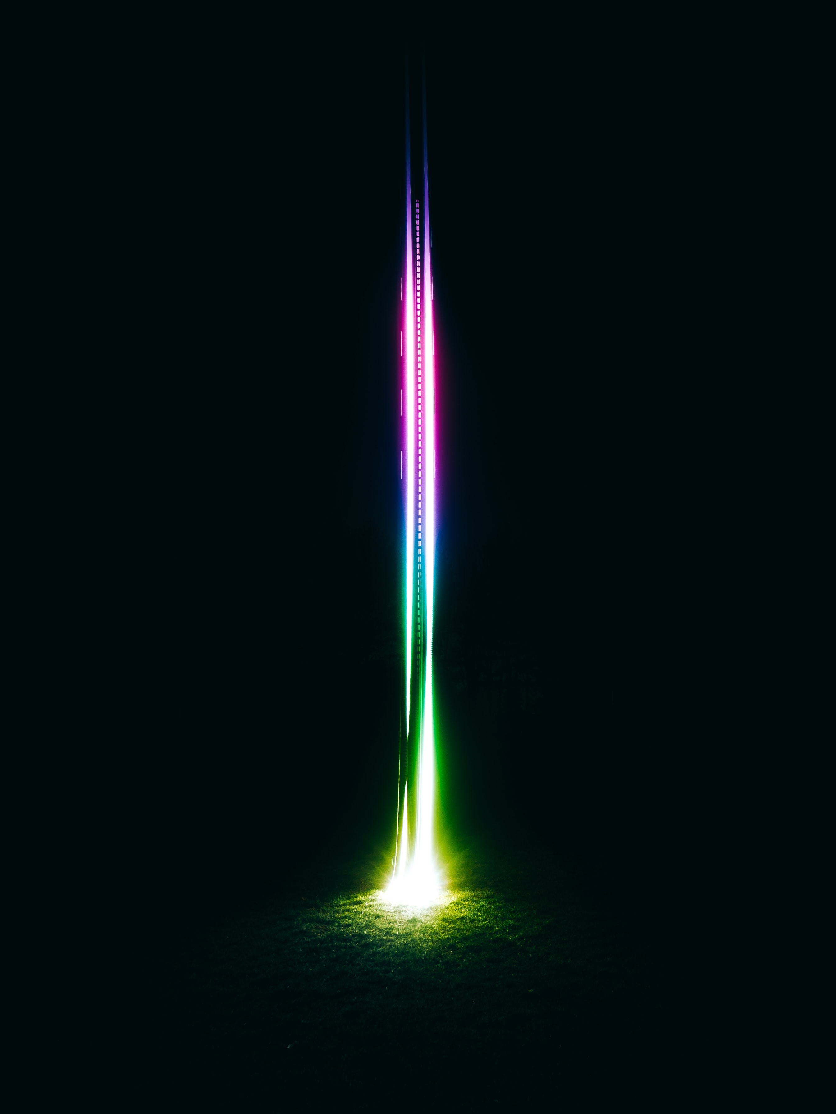 android neon, glow, multicolored, motley, dark