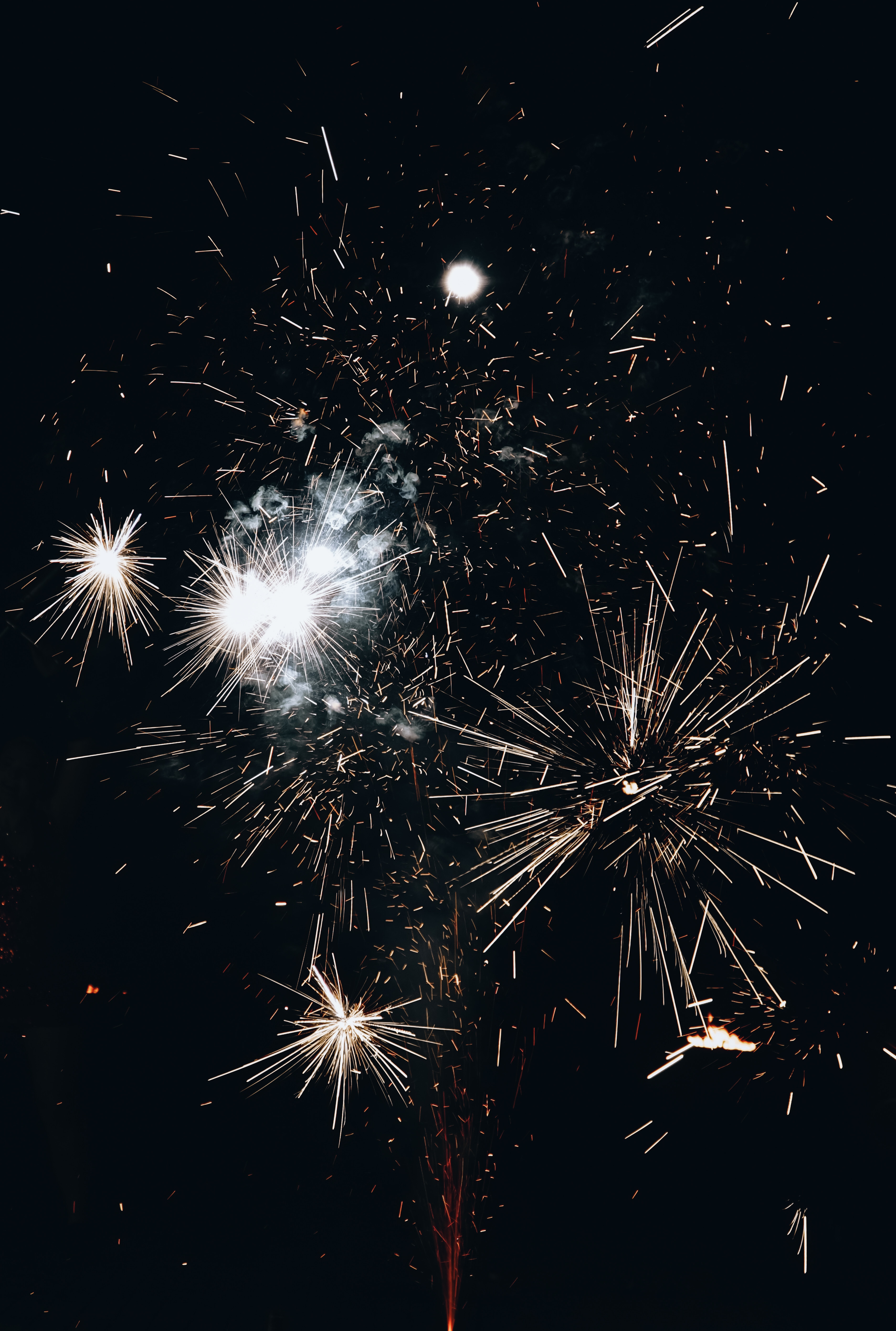 Smartphone Background smoke, salute, sky, fireworks
