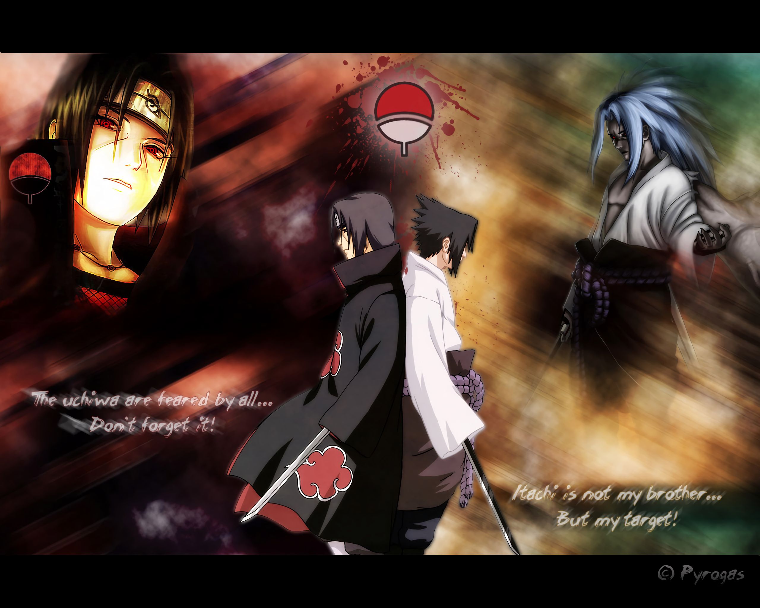 Naruto itachi uchiha, anime, sasuke uchiha 8k Backgrounds