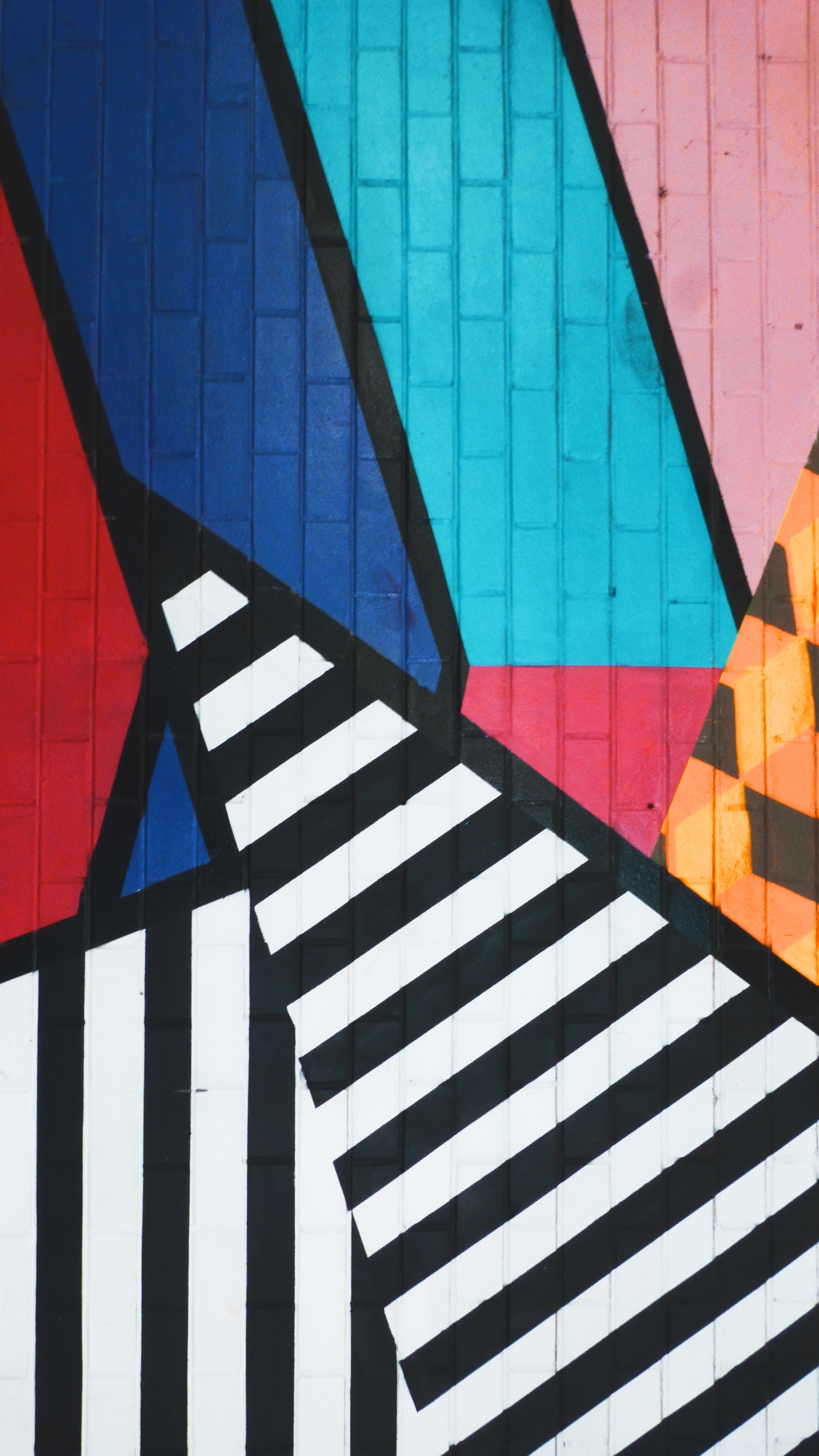 Mobile HD Wallpaper Graffiti multicolored, streaks, art, stripes