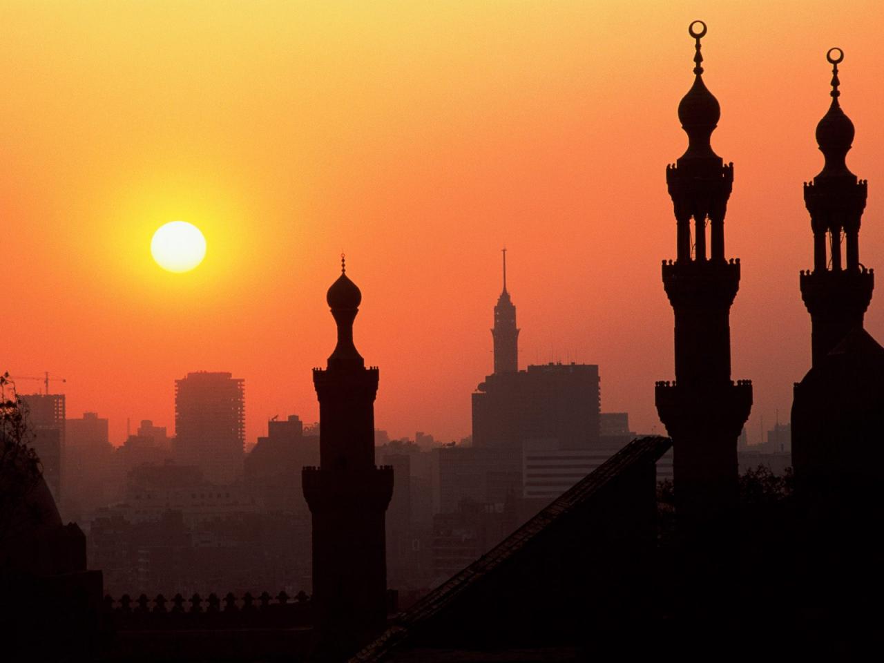 Египет Каир закат