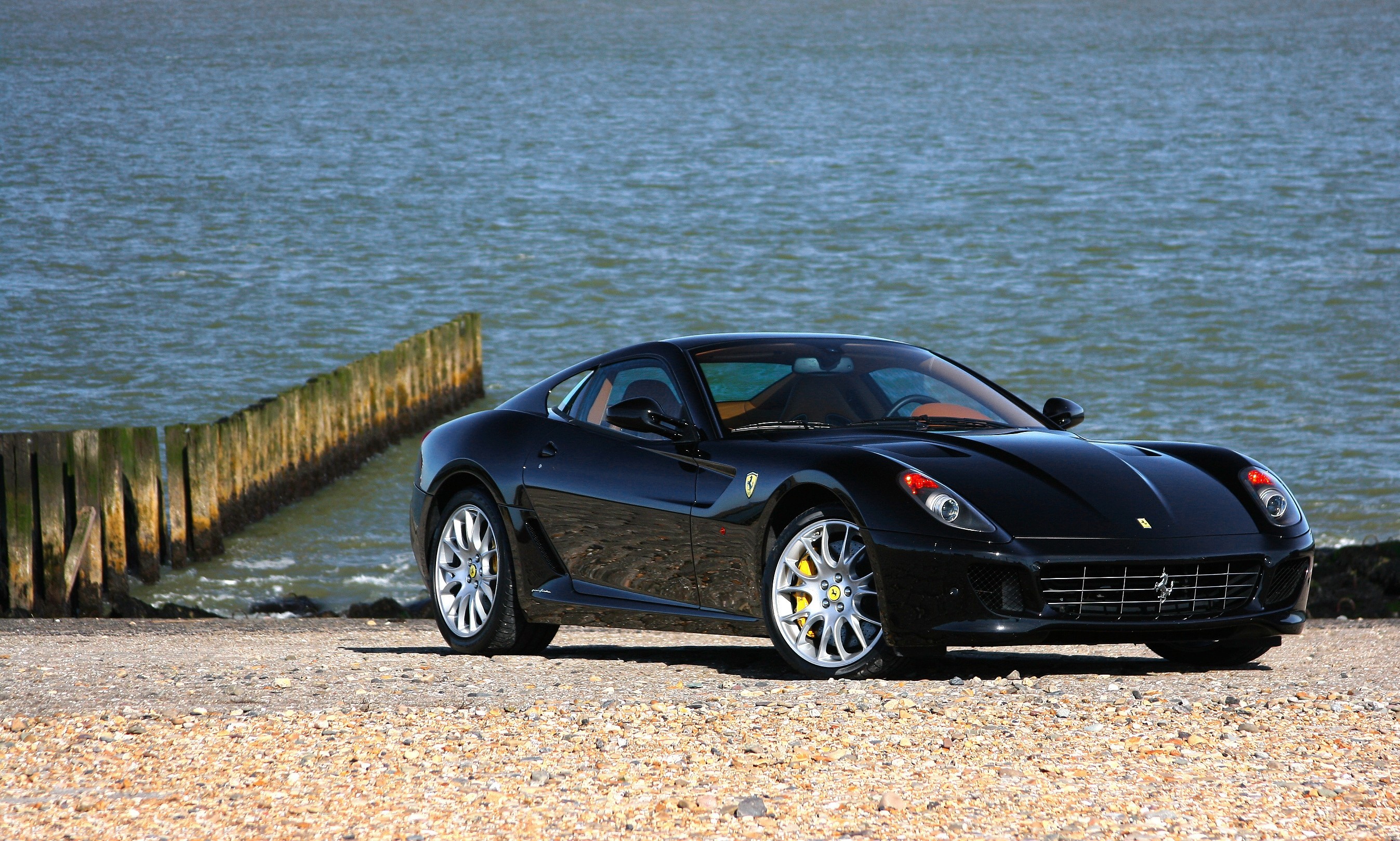 cars, shore, front view, black collection of HD images