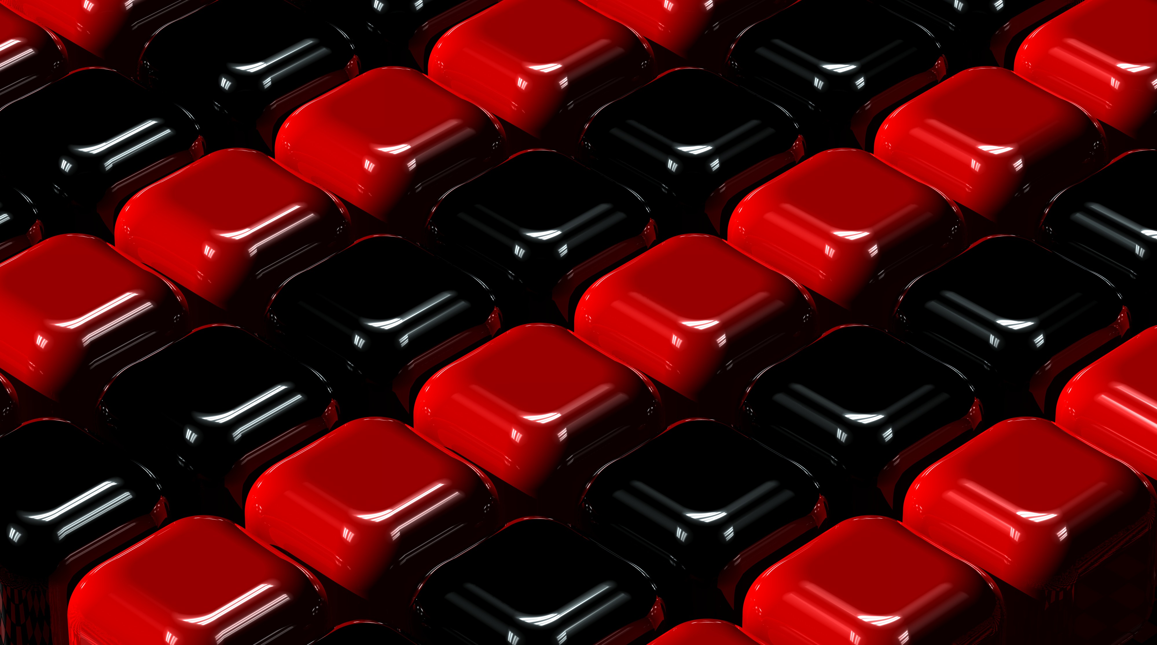 Cool HD Wallpaper red, 3d, black