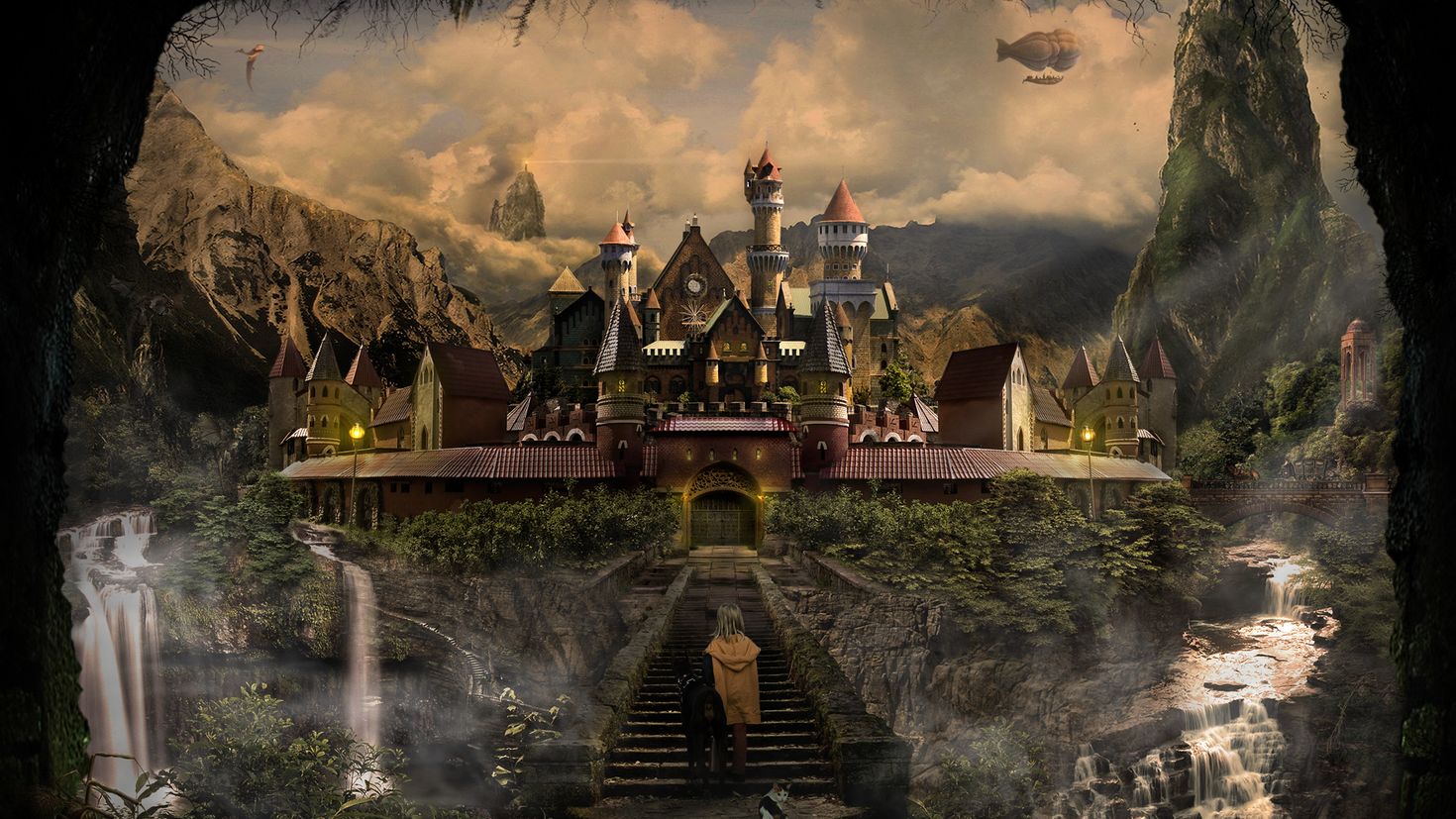Заколдованные картинки. Сказочный мир. Замок фэнтези. Сказочный замок. Сказочный мир фэнтези.