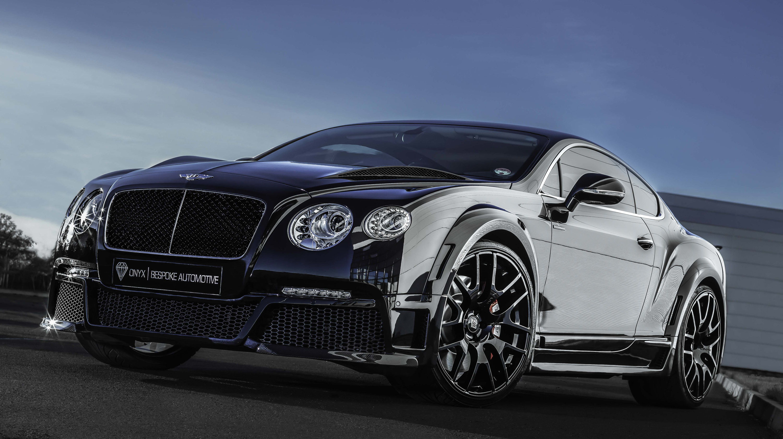 bentley, black, cars, tuning, gt, continental, front, onyx