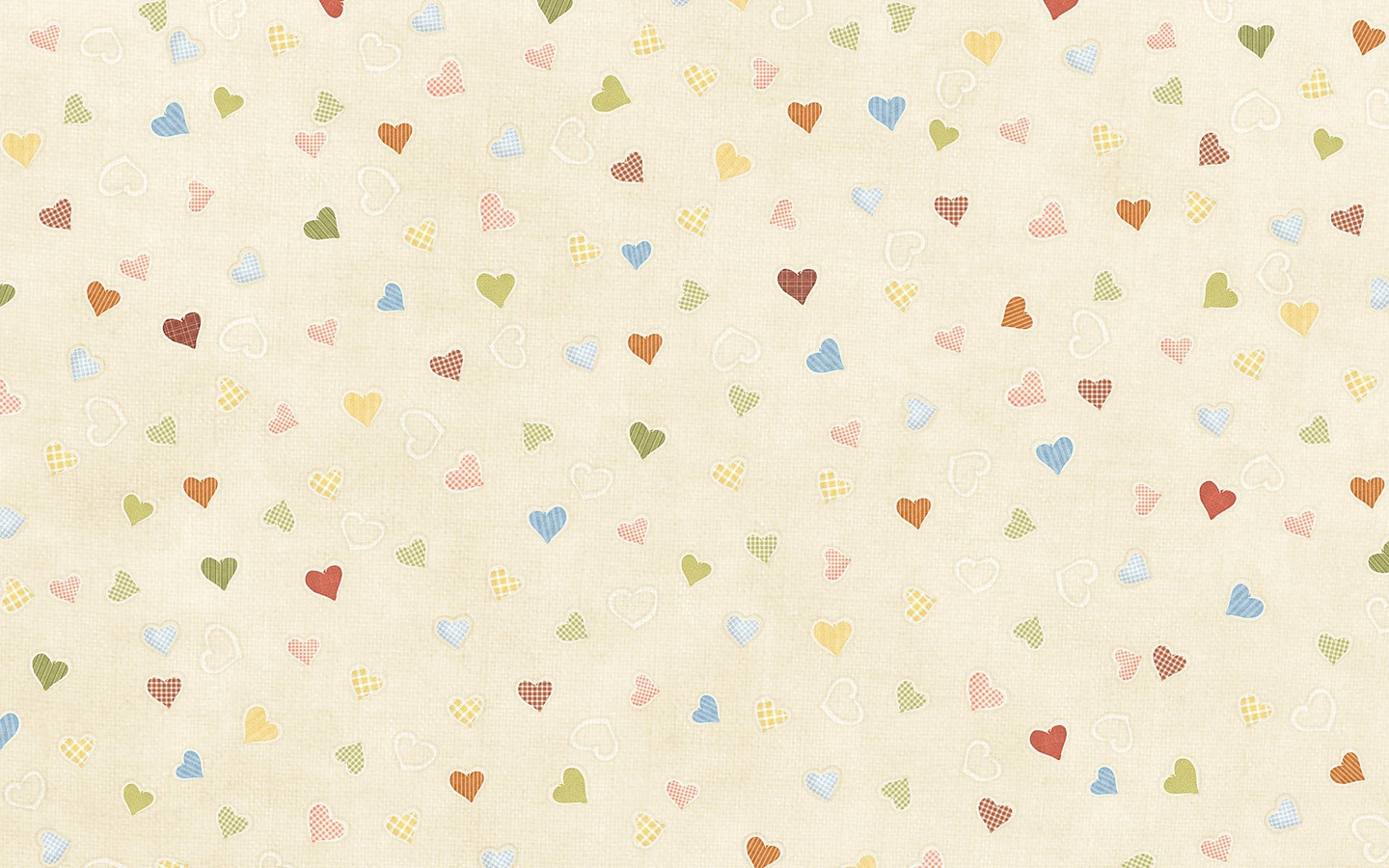hearts, background, yellow