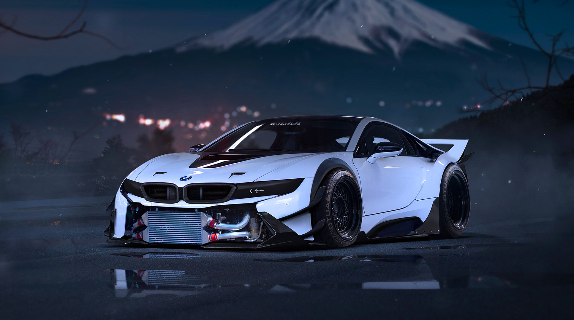 90132 download wallpaper sports, bmw, tuning, cars, front view, sports car, i8 screensavers and pictures for free