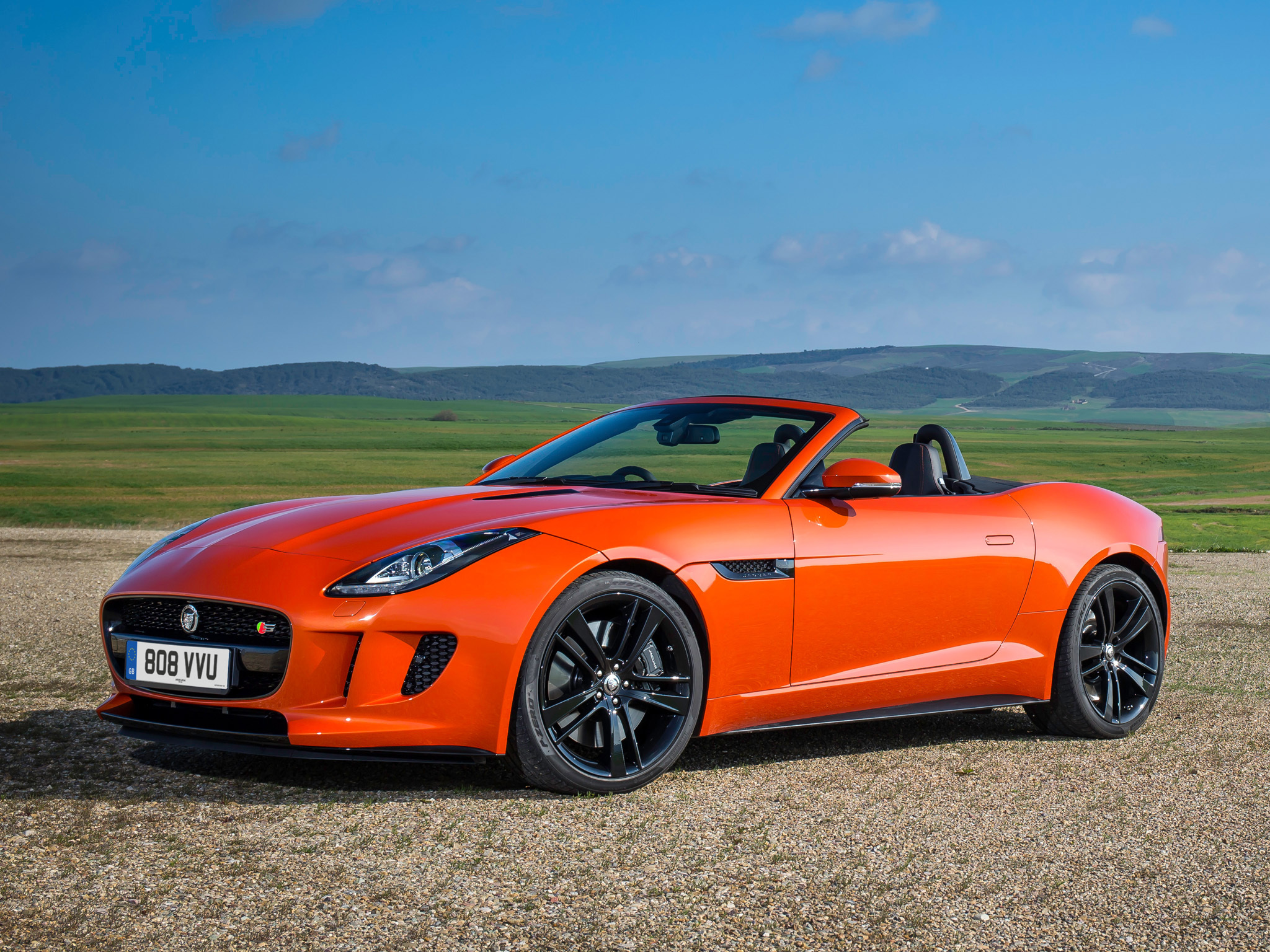 76502 Screensavers and Wallpapers Cabriolet for phone. Download jaguar, cars, red, cabriolet, f-type, v8 s pictures for free